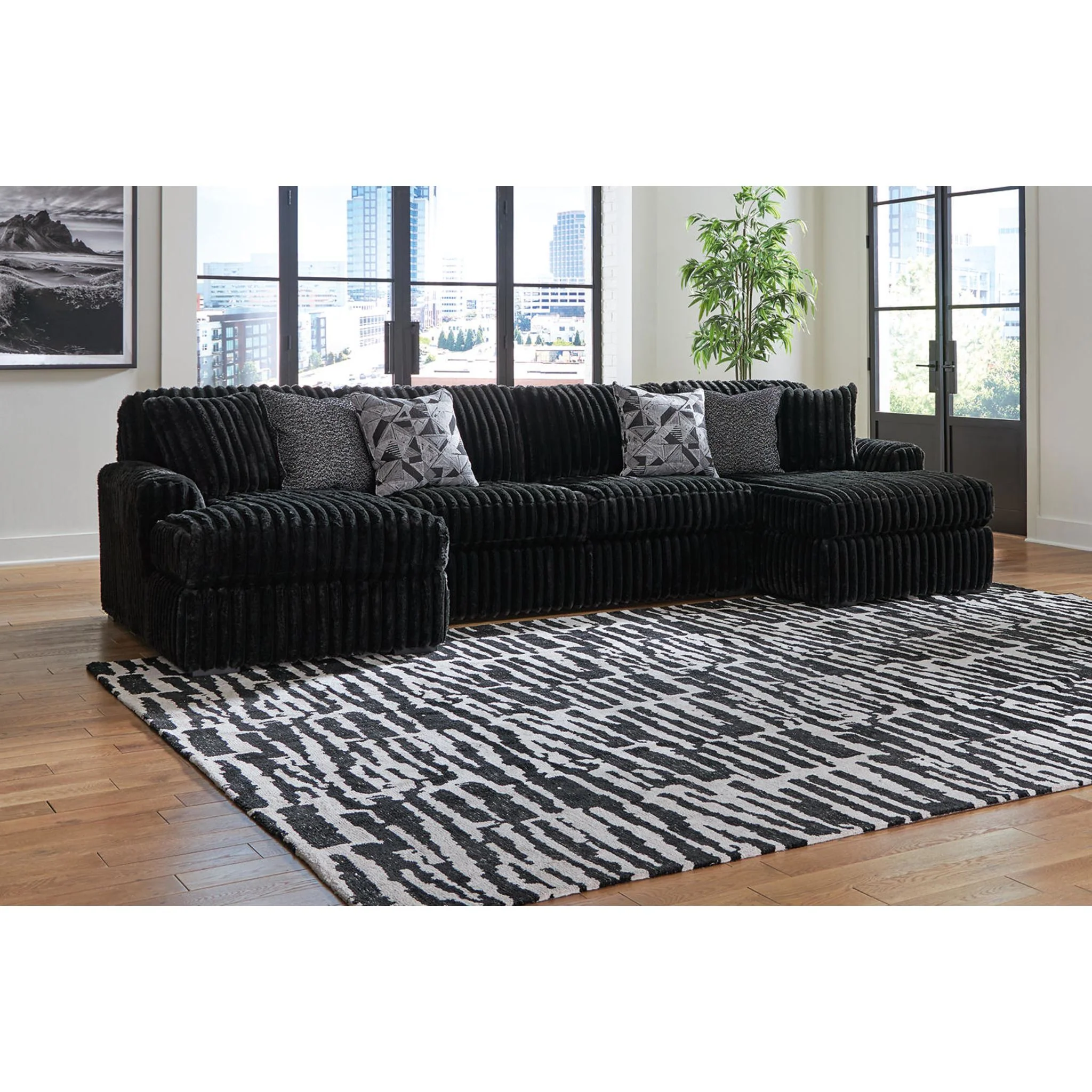 Midnight-Madness 3 Piece Sectional with Dual Chaise - Image 13
