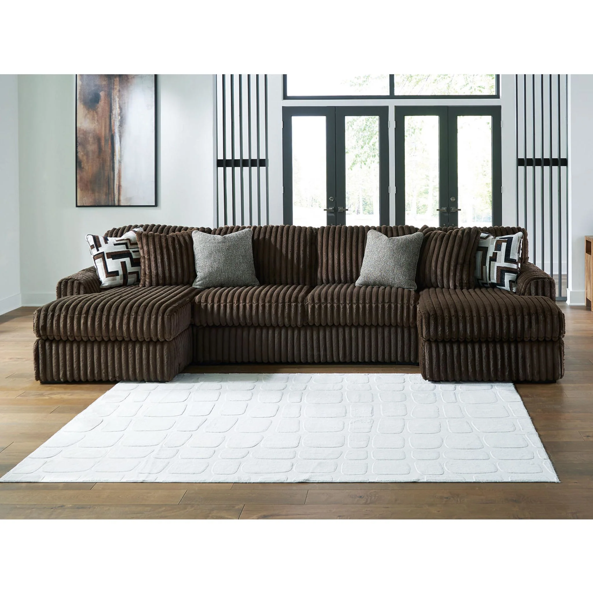 Midnight-Madness 3 Piece Sectional with Dual Chaise - Image 15