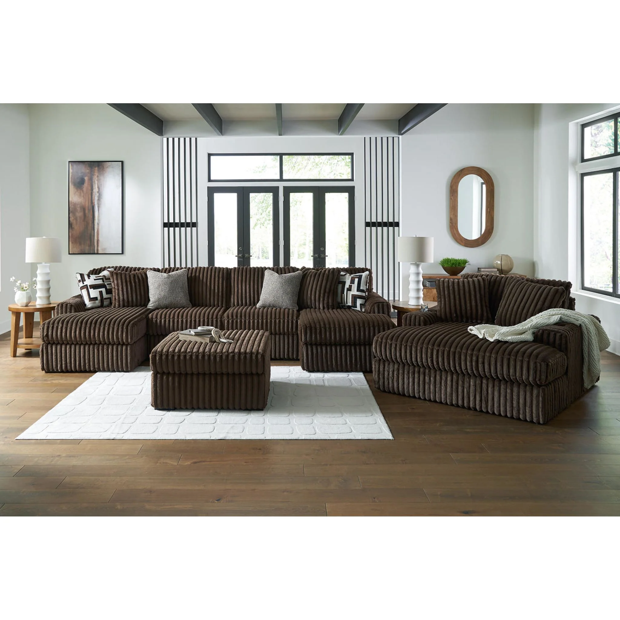 Midnight-Madness 3 Piece Sectional with Dual Chaise - Image 17