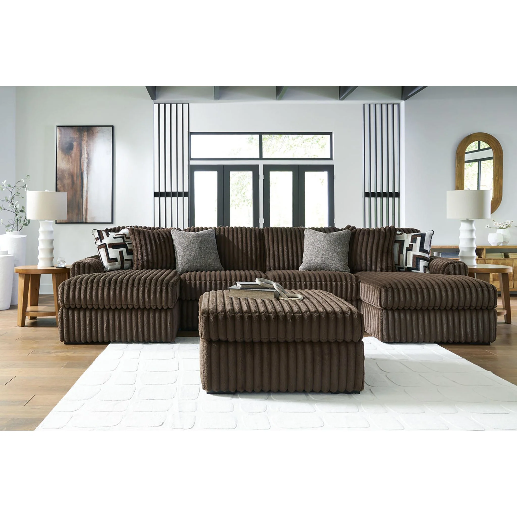 Midnight-Madness 3 Piece Sectional with Dual Chaise - Image 18