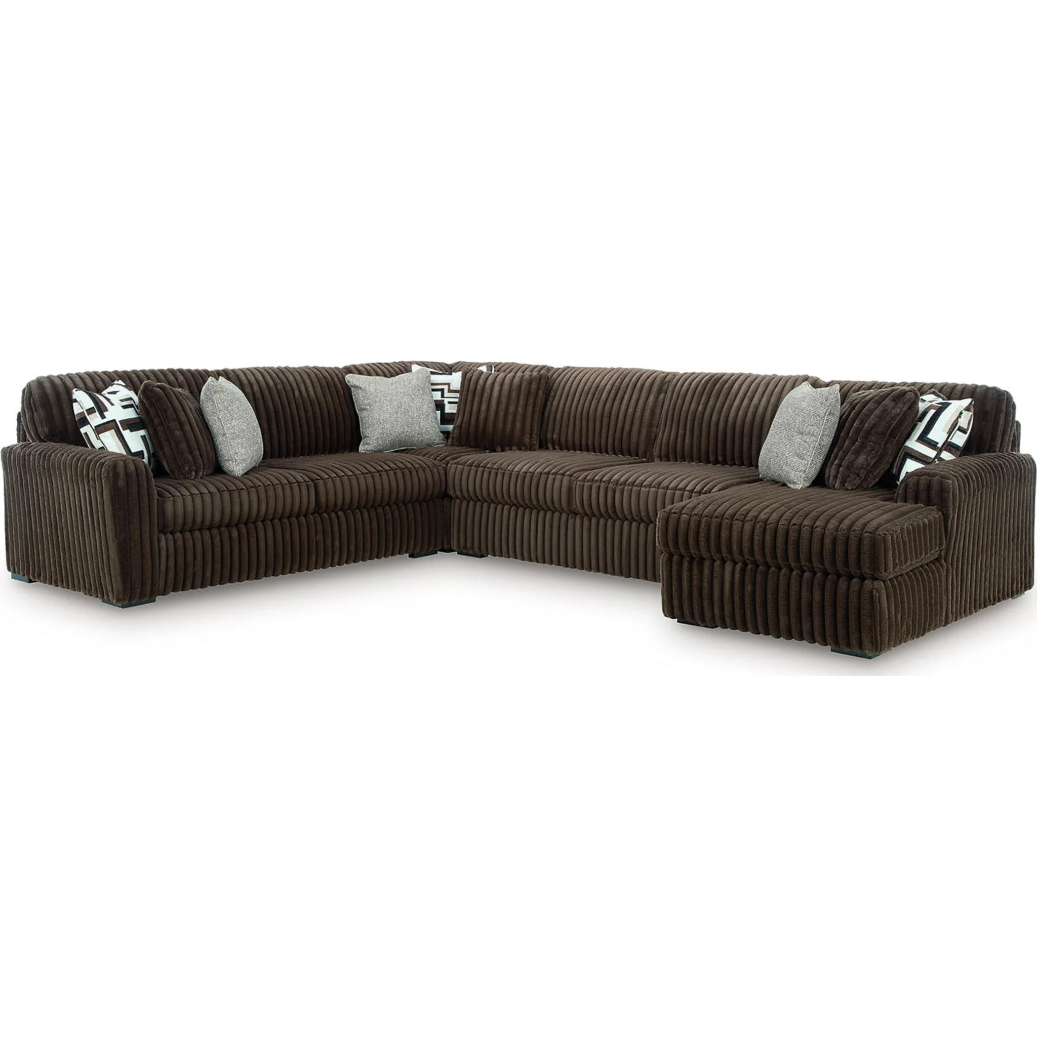 Midnight-Madness 4 Piece Sectional with Chaise - Image 24