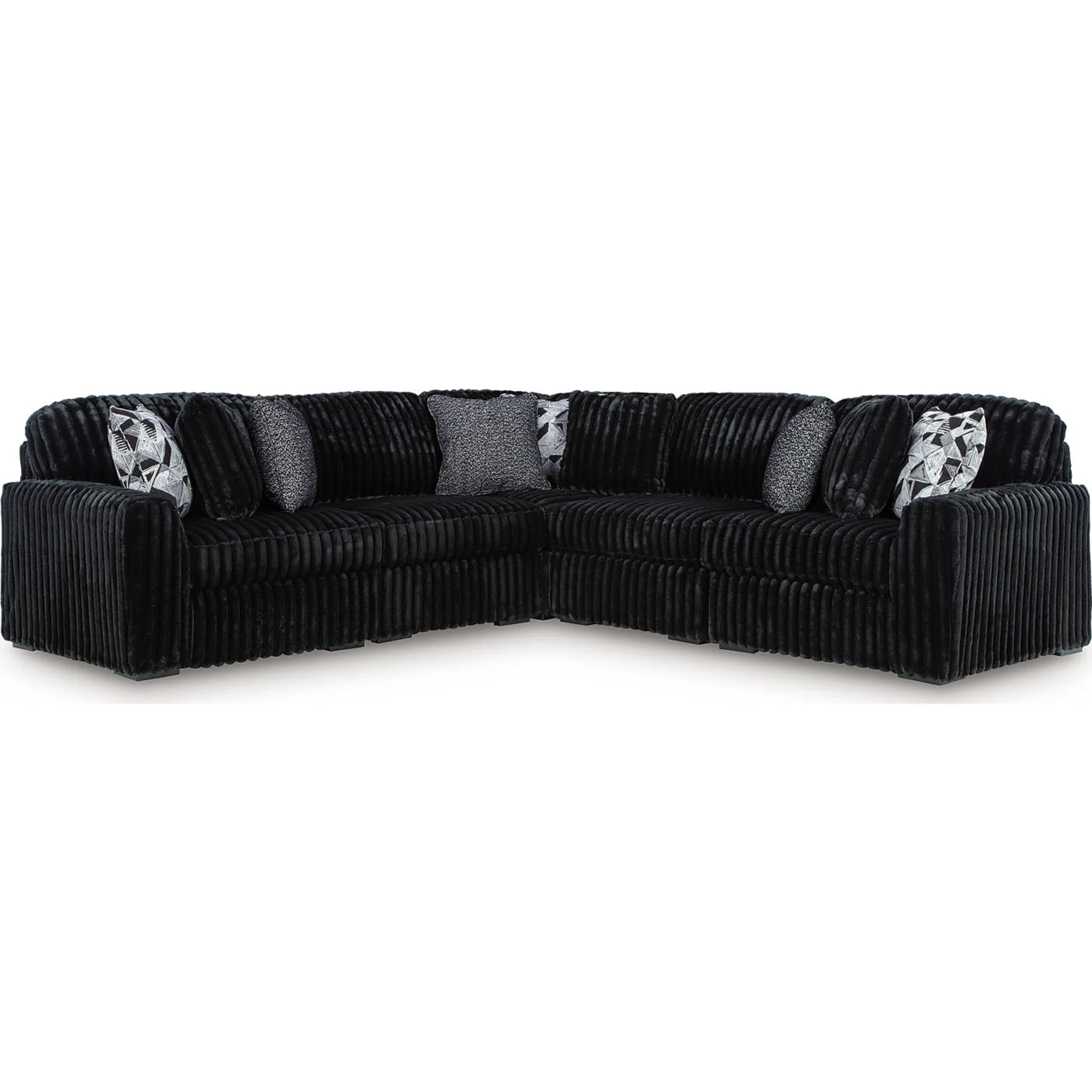 Midnight-Madness 5 Piece Sectional - Image 3