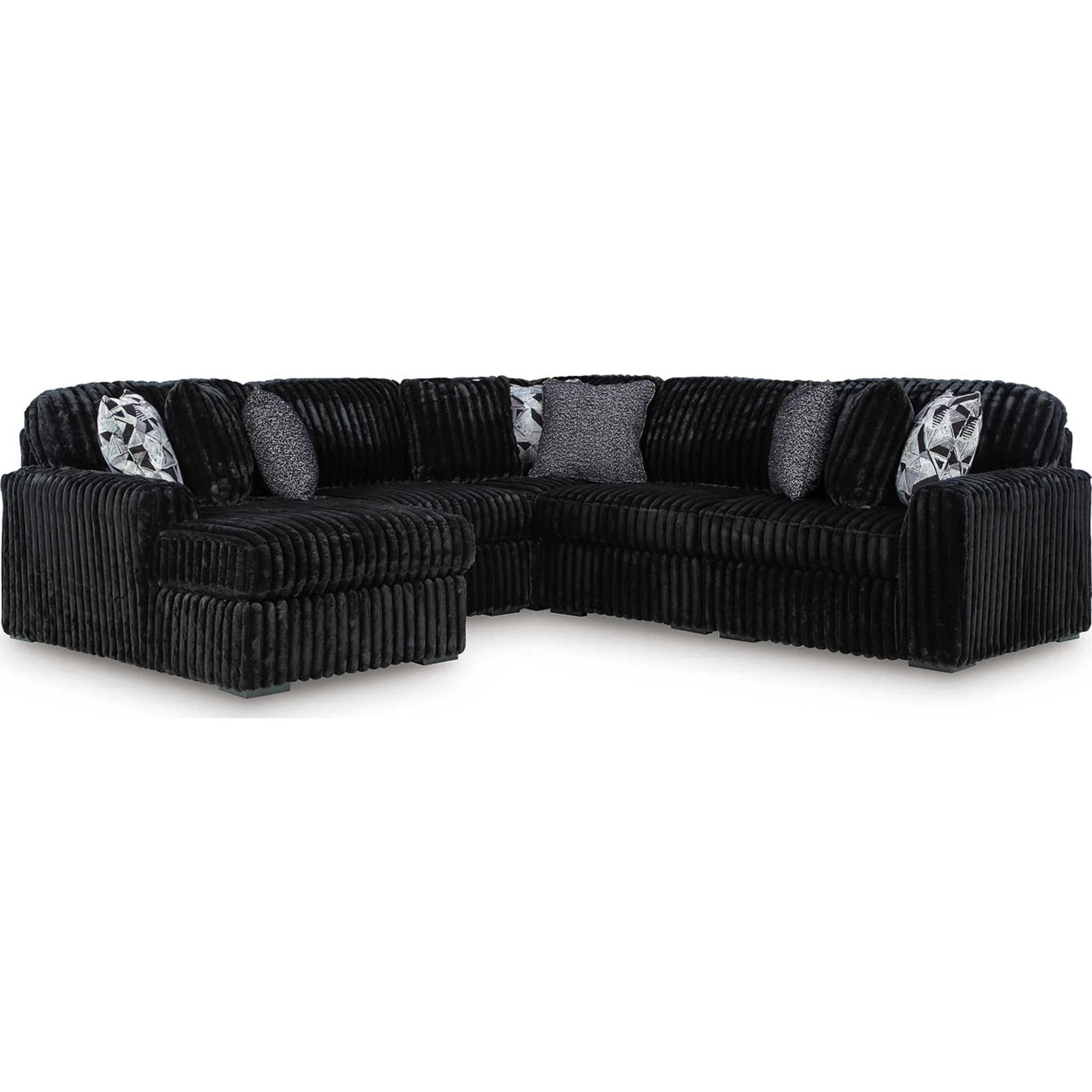 Midnight-Madness 6 Piece Sectional with Chaise - Image 10