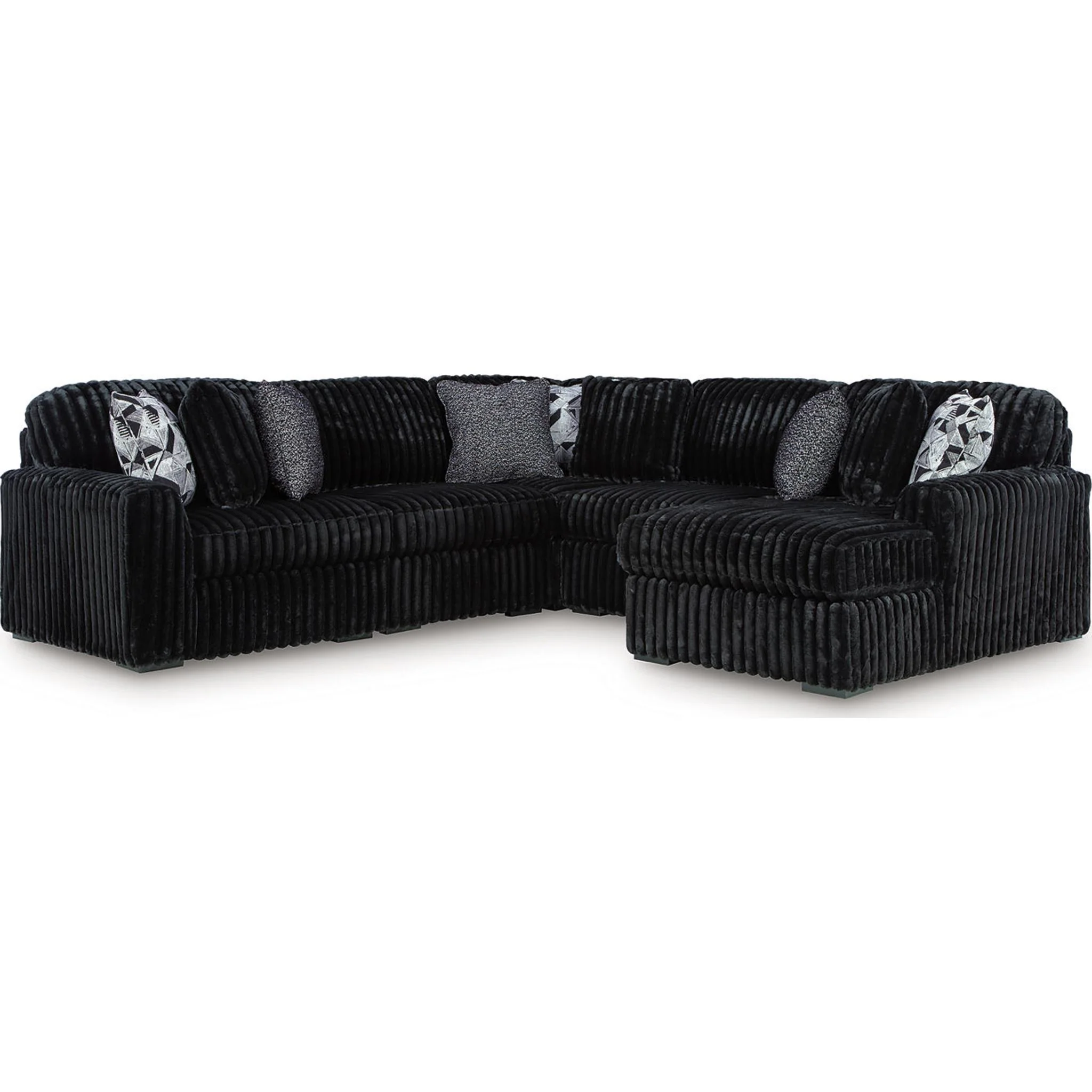 Midnight-Madness 6 Piece Sectional with Chaise - Image 6