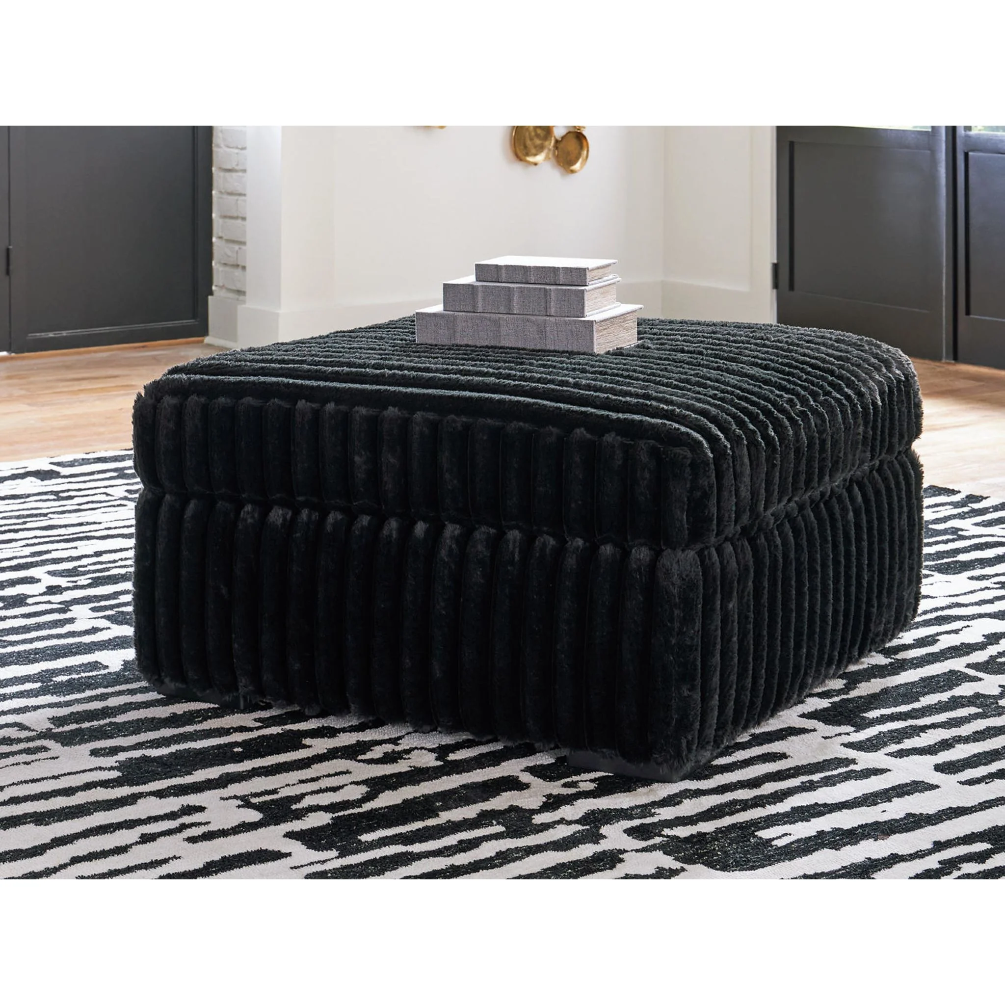 Midnight-Madness Oversized Accent Ottoman - Image 2