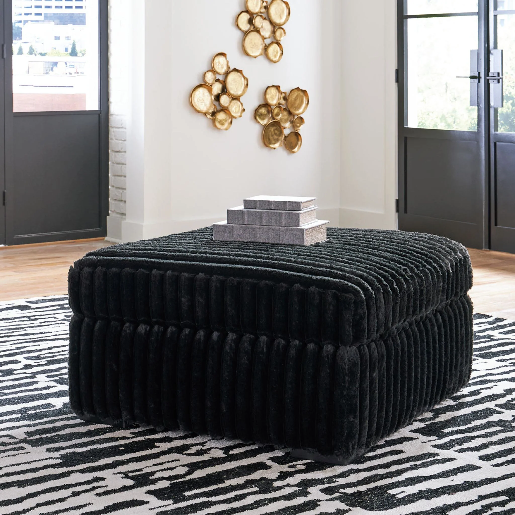 Midnight-Madness Oversized Accent Ottoman - Image 4