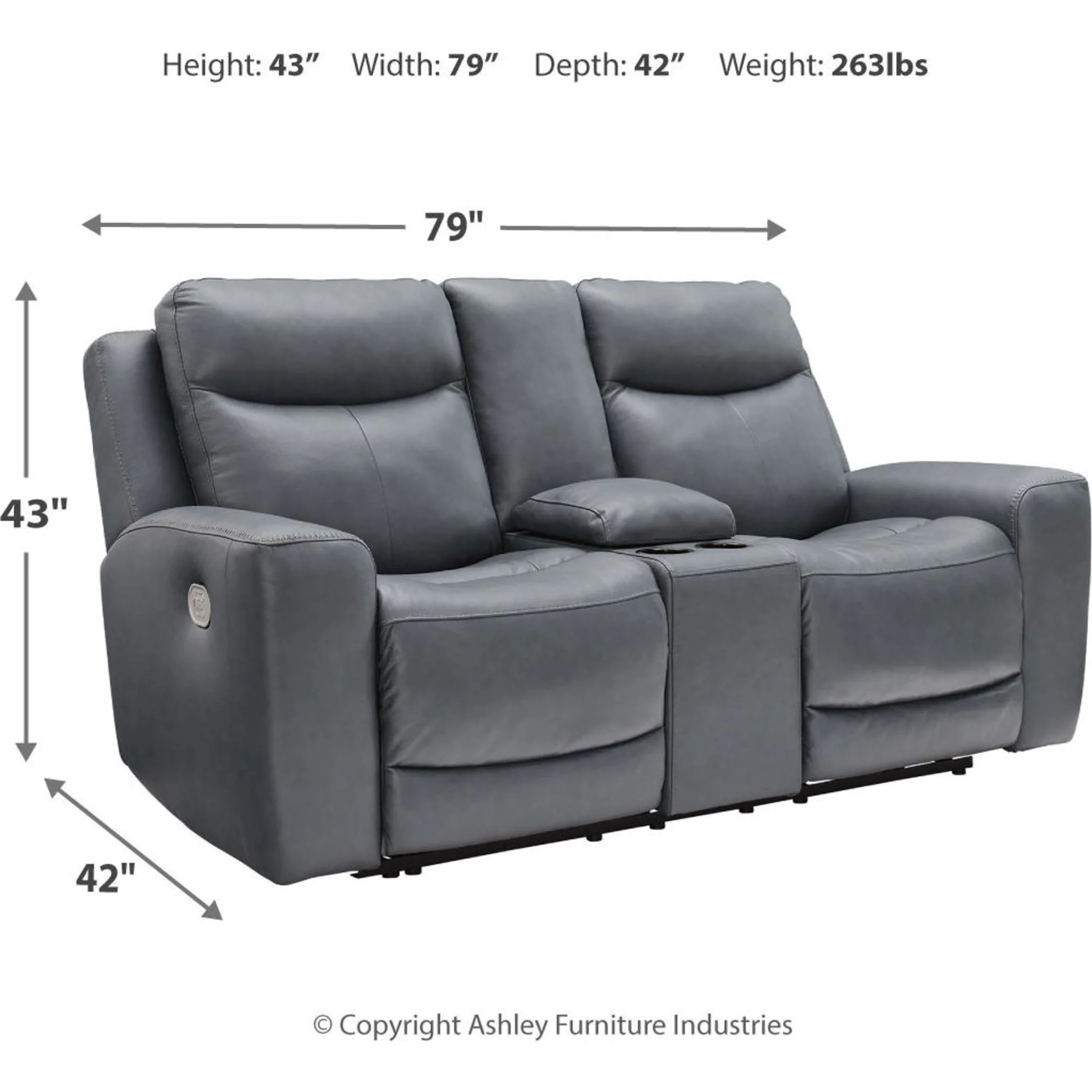 Mindanao Power Reclining Love w/Console and Adj Headrest - Image 42