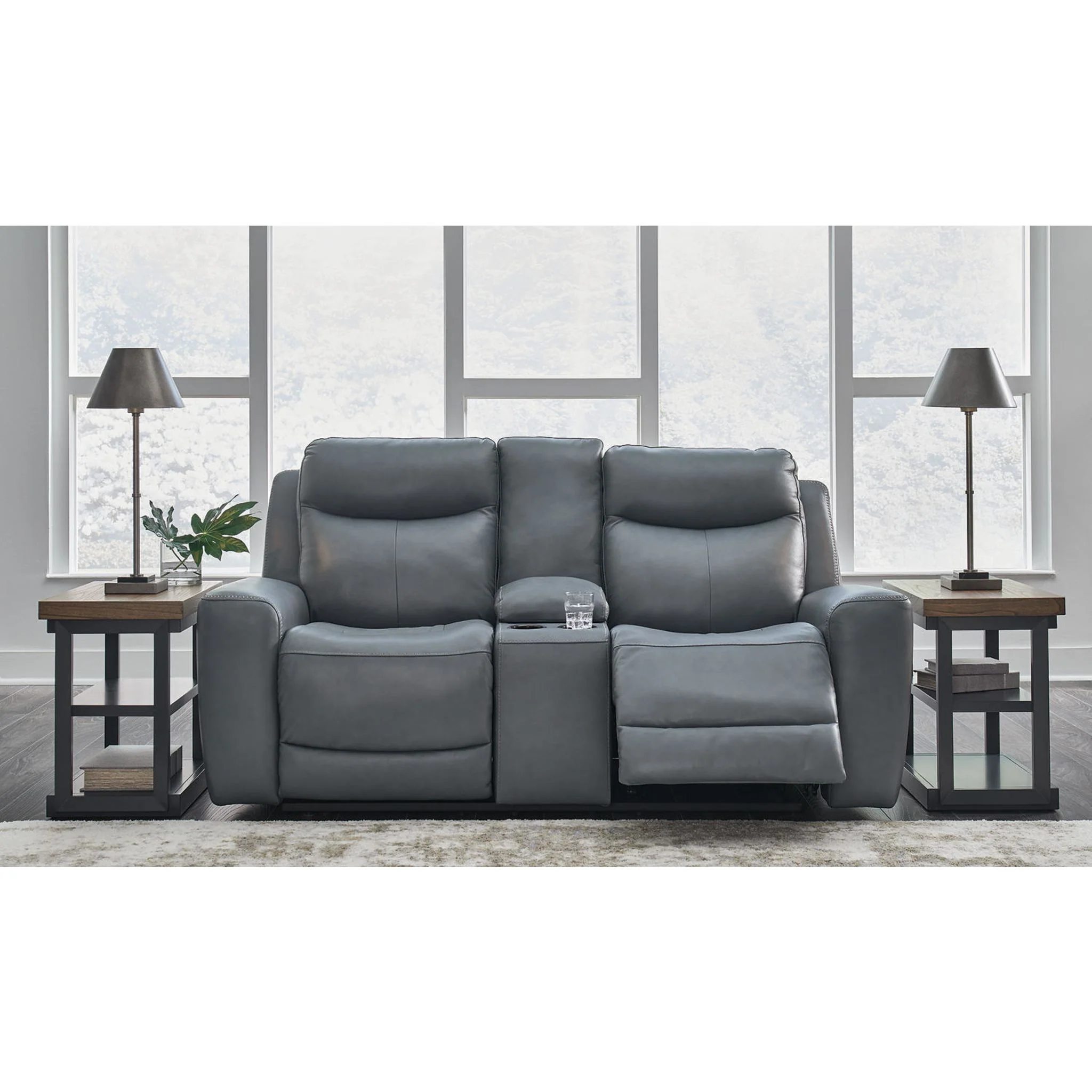 Mindanao Power Reclining Love w/Console and Adj Headrest - Image 9