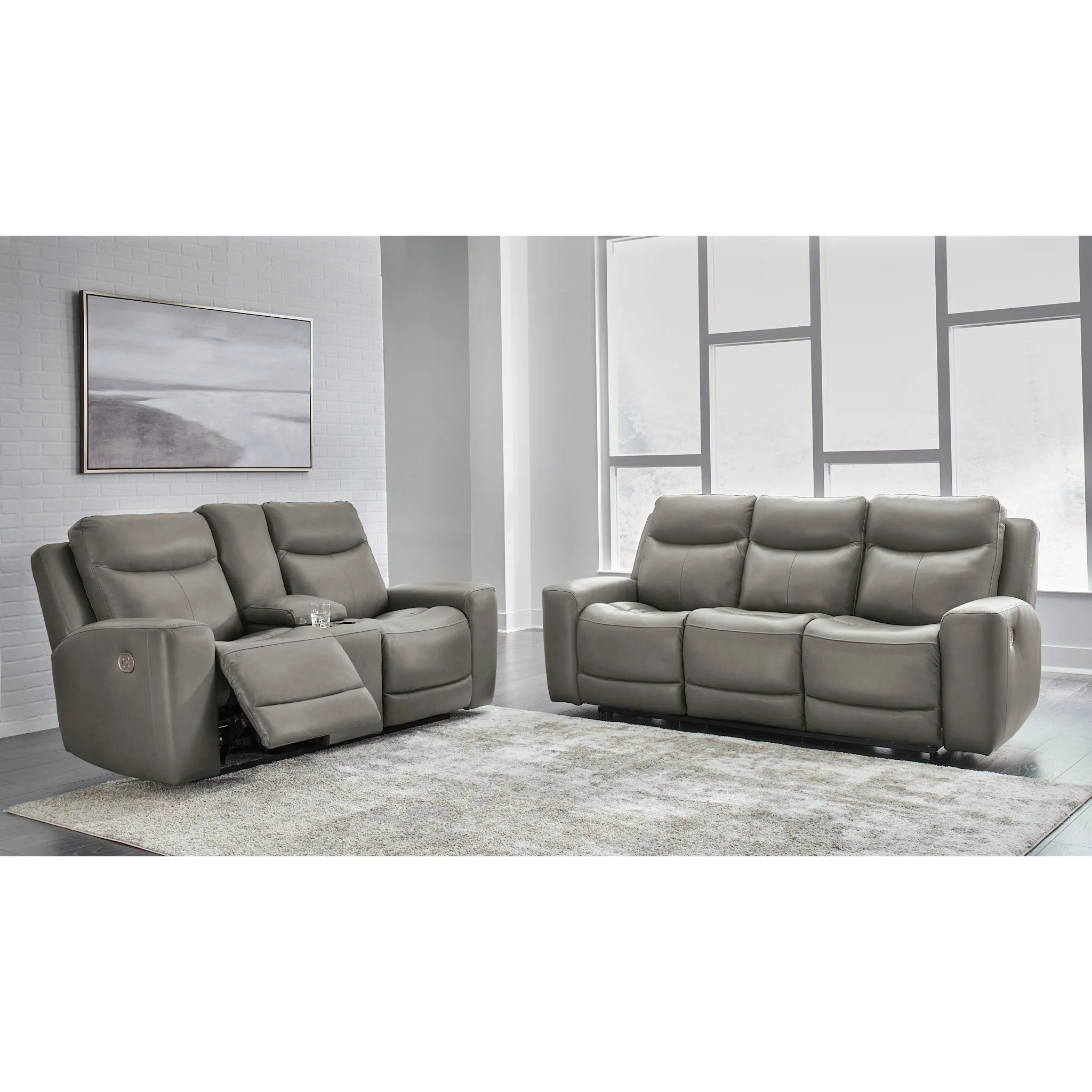 Mindanao Power Reclining Love w/Console and Adj Headrest - Image 6
