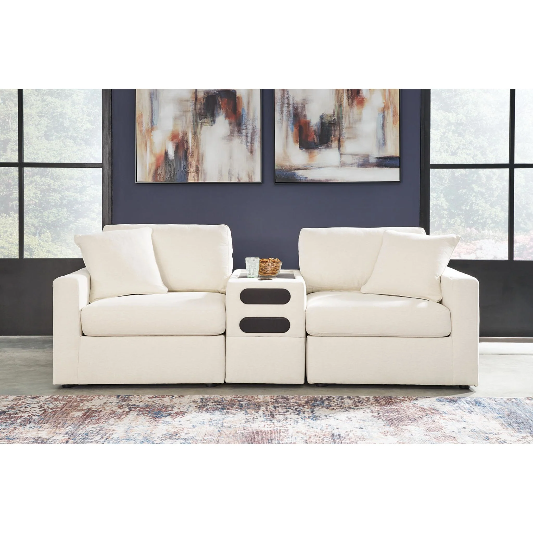 Modmax 3 Piece Modular Sectional with Audio Console - Image 25