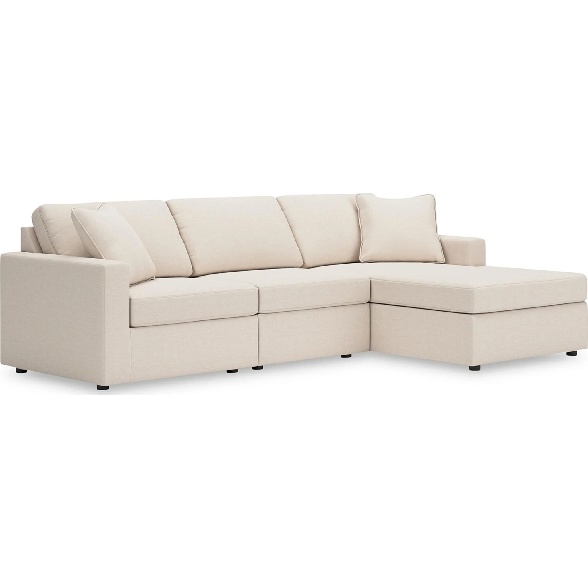Modmax 3 Piece Modular Sectional with Chaise - Image 2