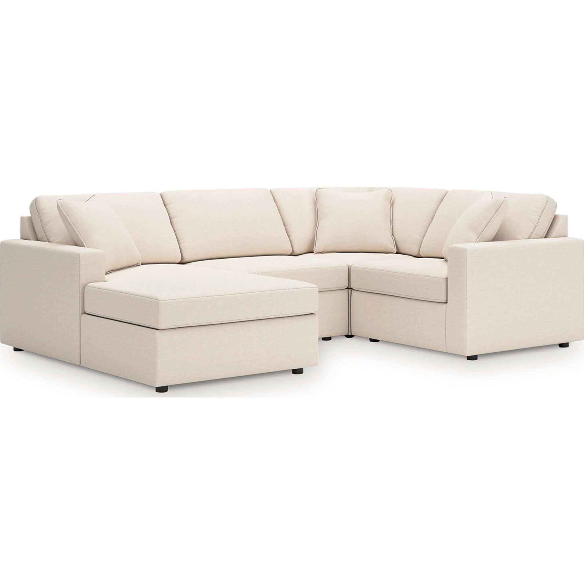 Modmax 4 Piece Modular Sectional with Chaise - Image 55