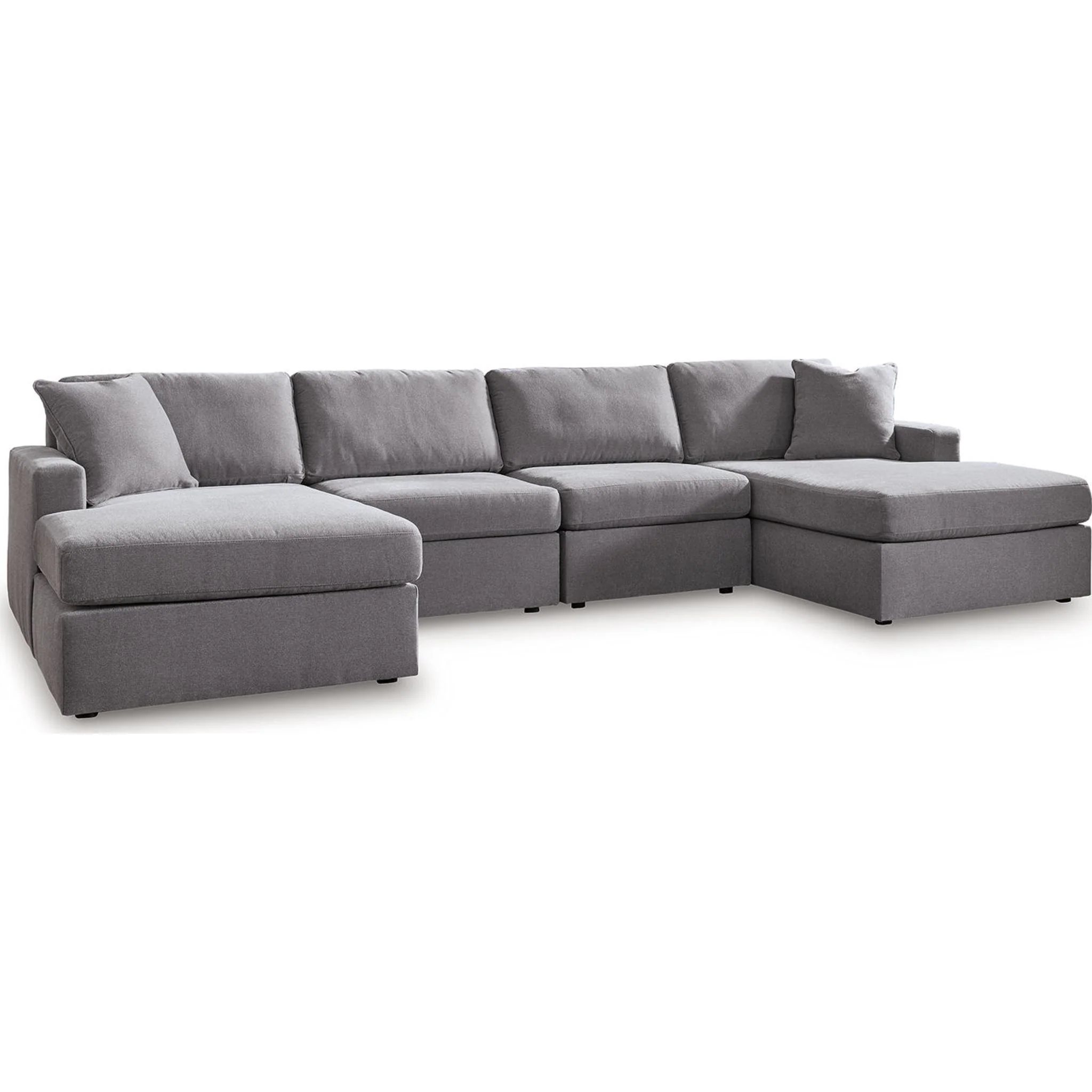 Modmax 4 Piece Modular Sectional with Double Chaise - Image 10
