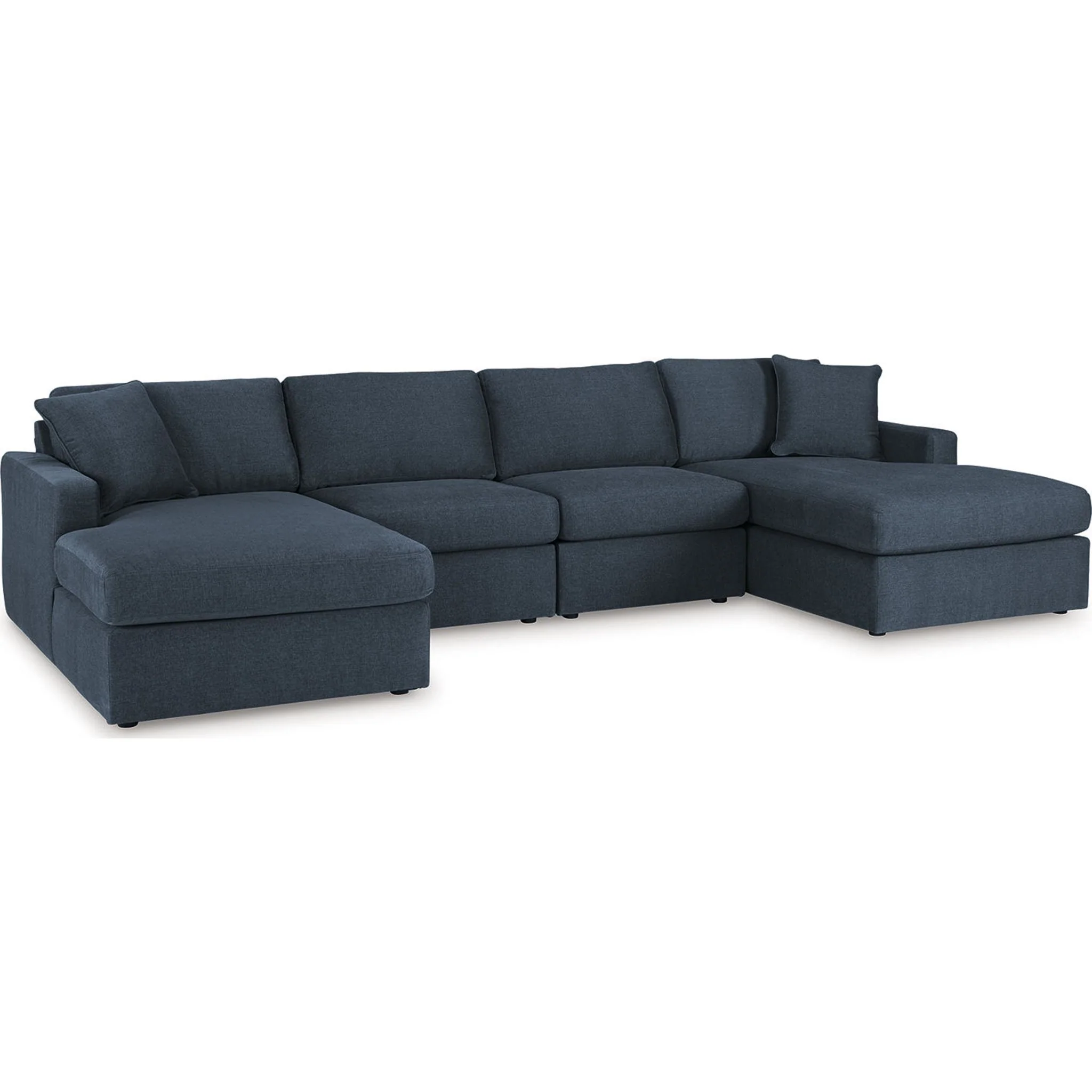 Modmax 4 Piece Modular Sectional with Double Chaise - Image 32