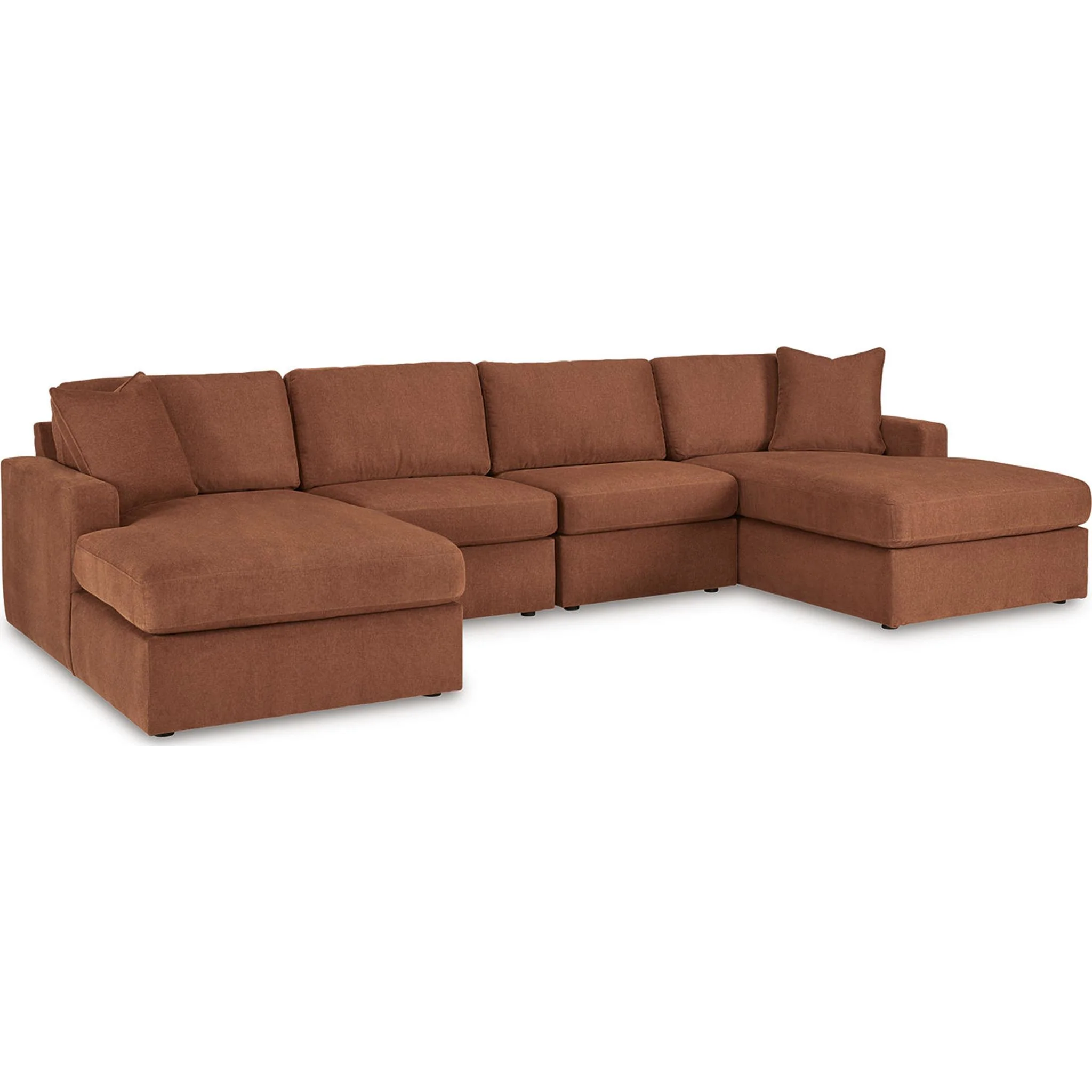 Modmax 4 Piece Modular Sectional with Double Chaise - Image 7