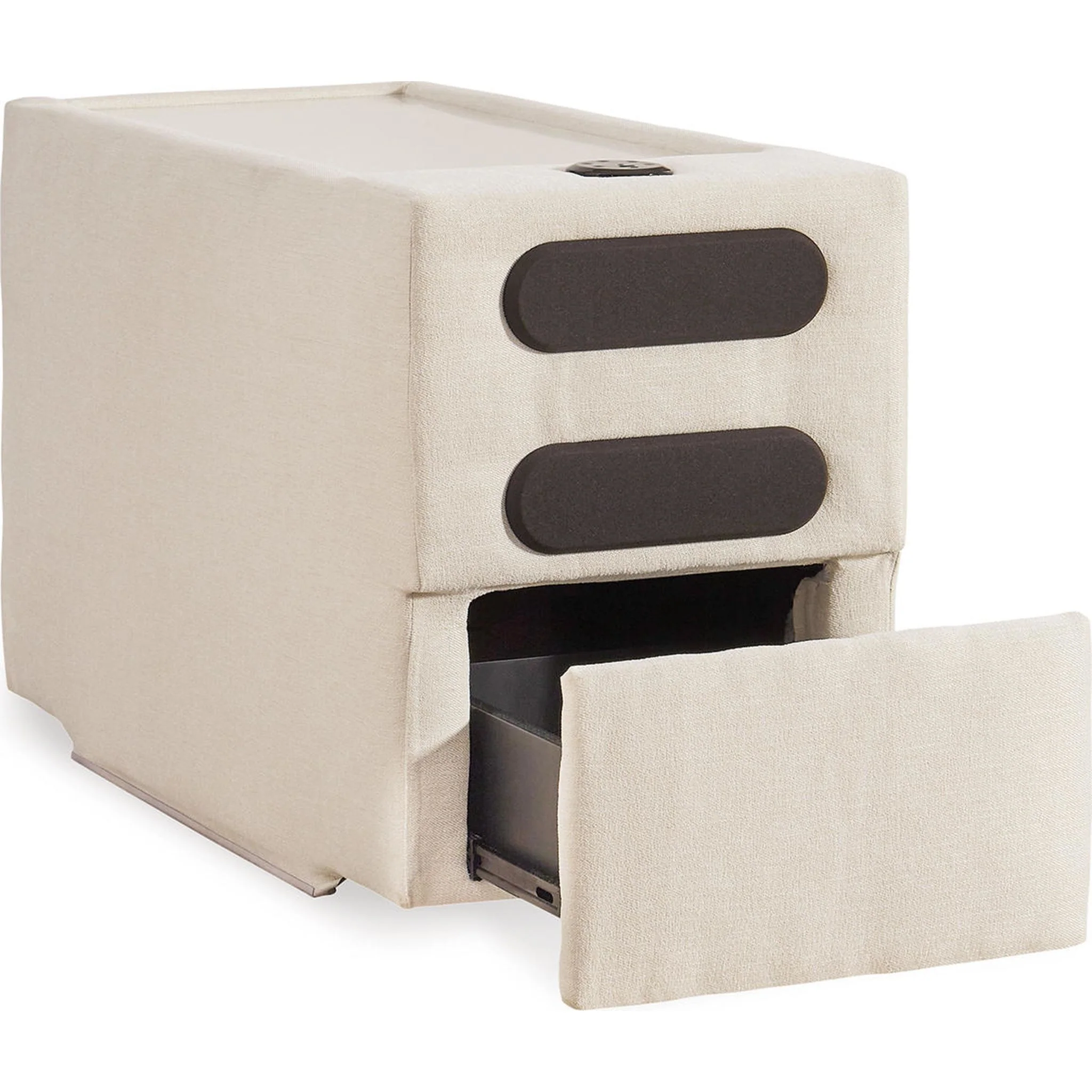Modmax 5 Piece Modular Sectional with Audio and Storage Consoles - Image 28