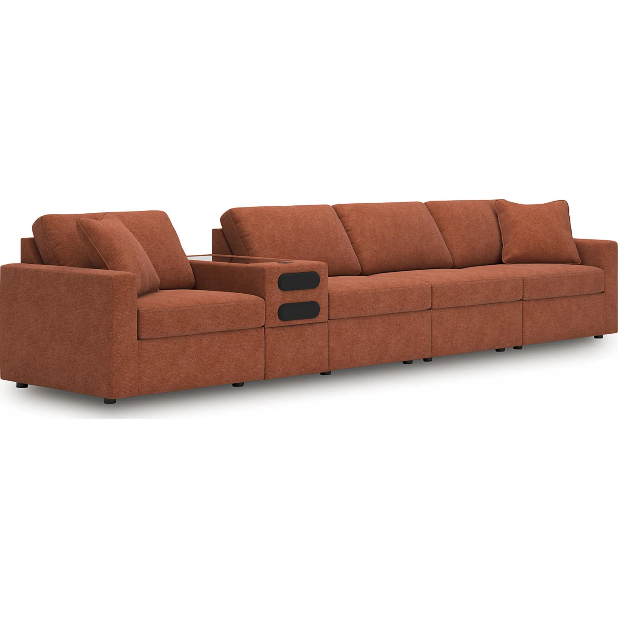 Modmax 5 Piece Modular Sectional with Audio Console - Image 23