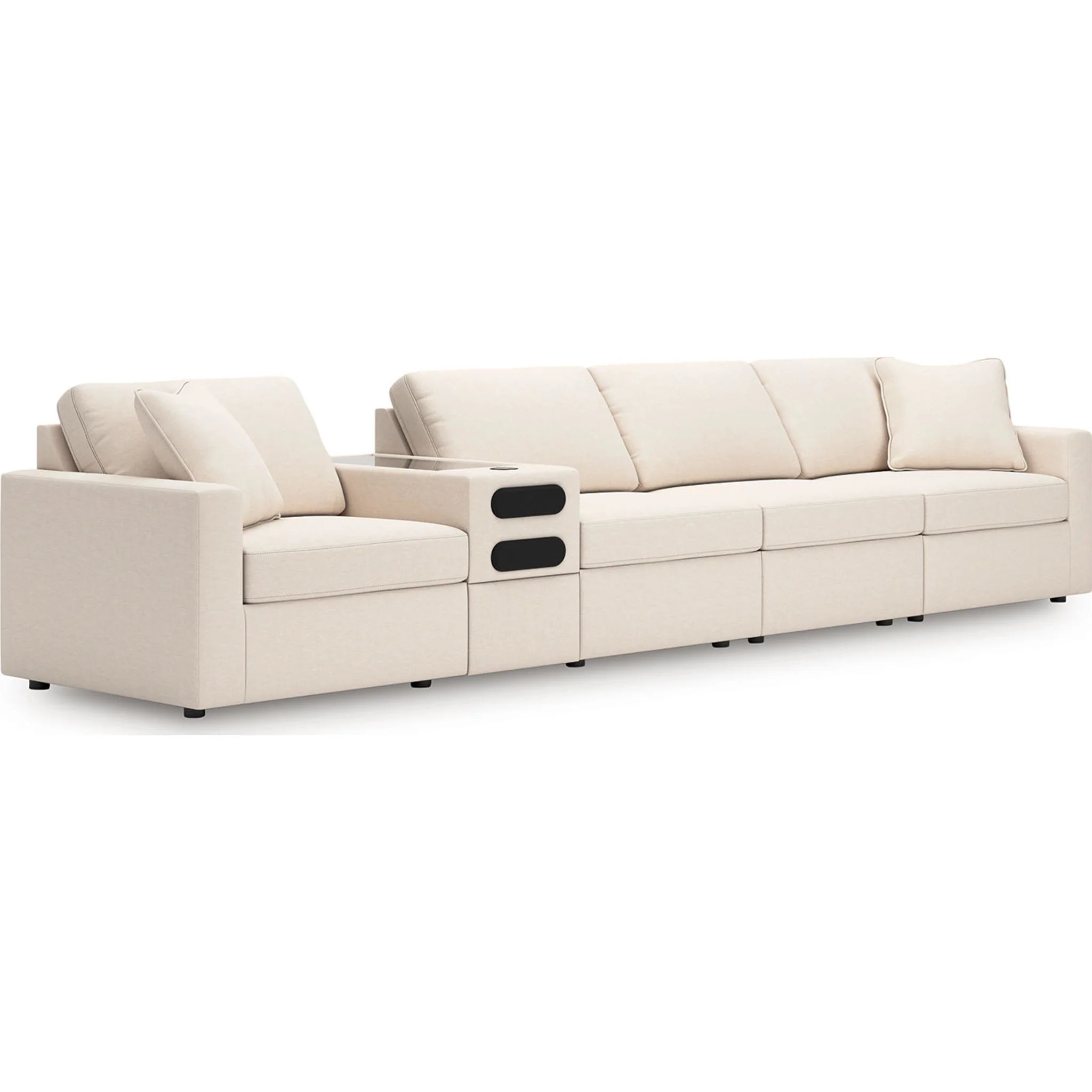 Modmax 5 Piece Modular Sectional with Audio Console - Image 25
