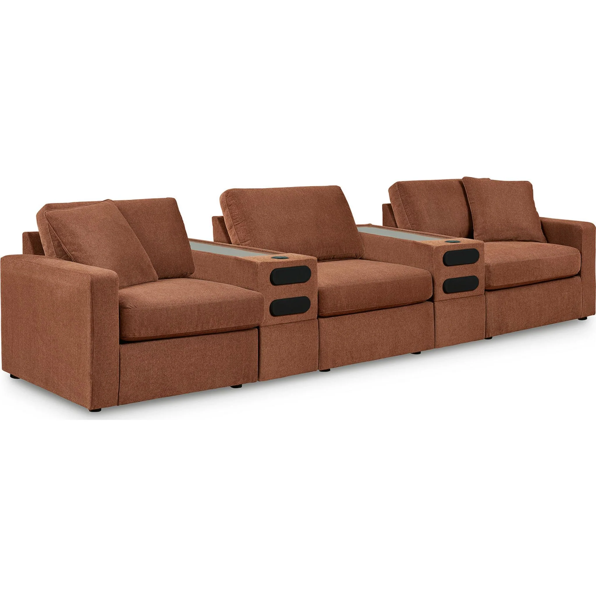 Modmax 5 Piece Modular Sectional with Audio Consoles - Image 9