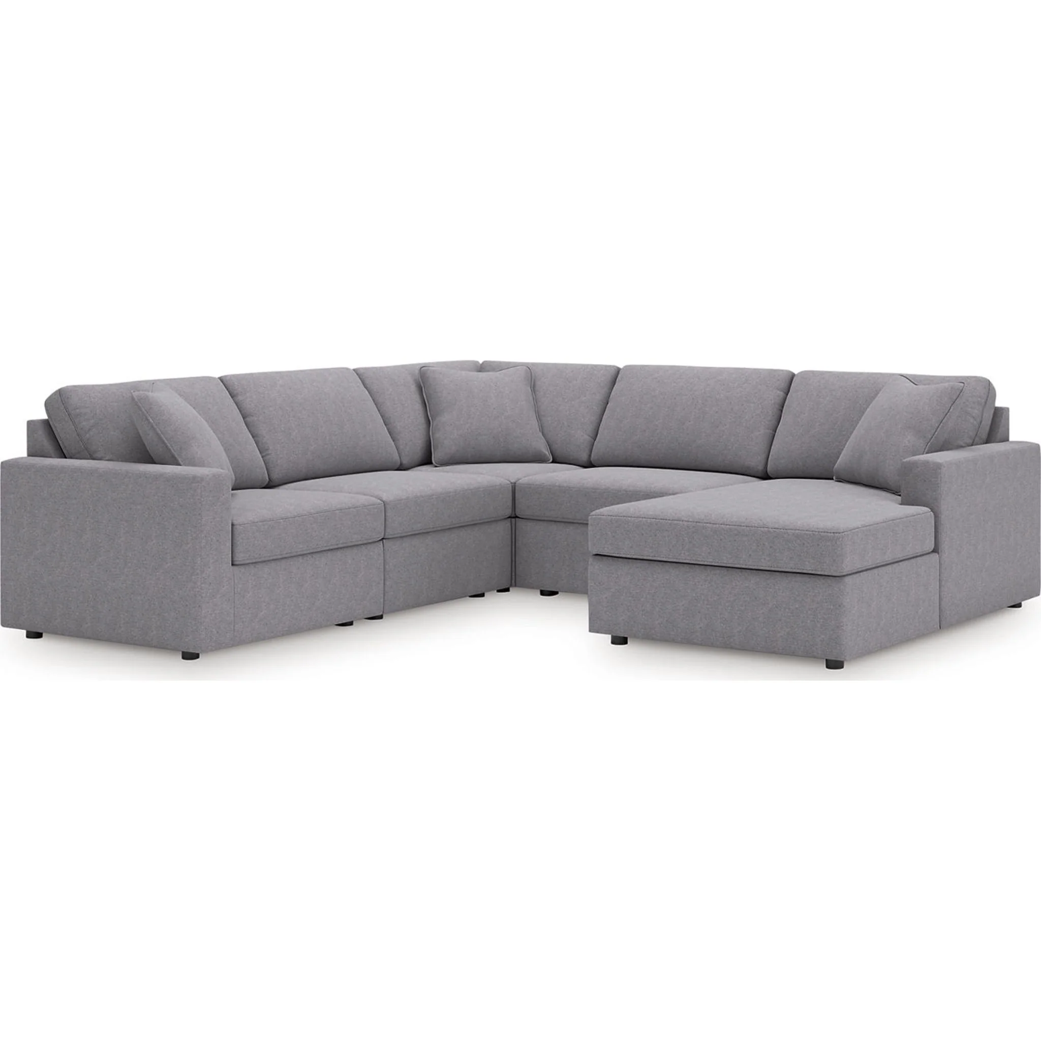 Modmax 5 Piece Modular Sectional with Chaise - Image 44