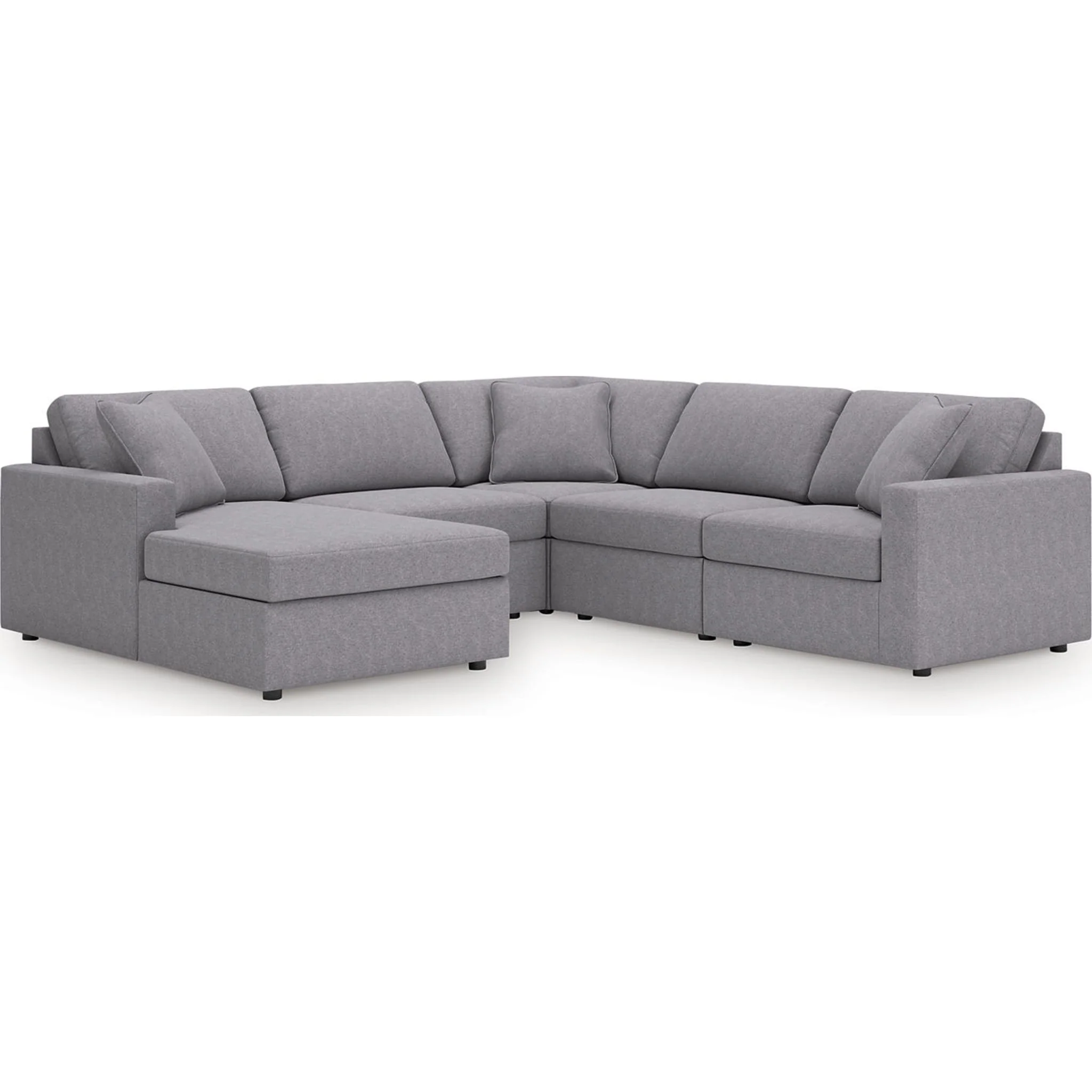 Modmax 5 Piece Modular Sectional with Chaise - Image 63