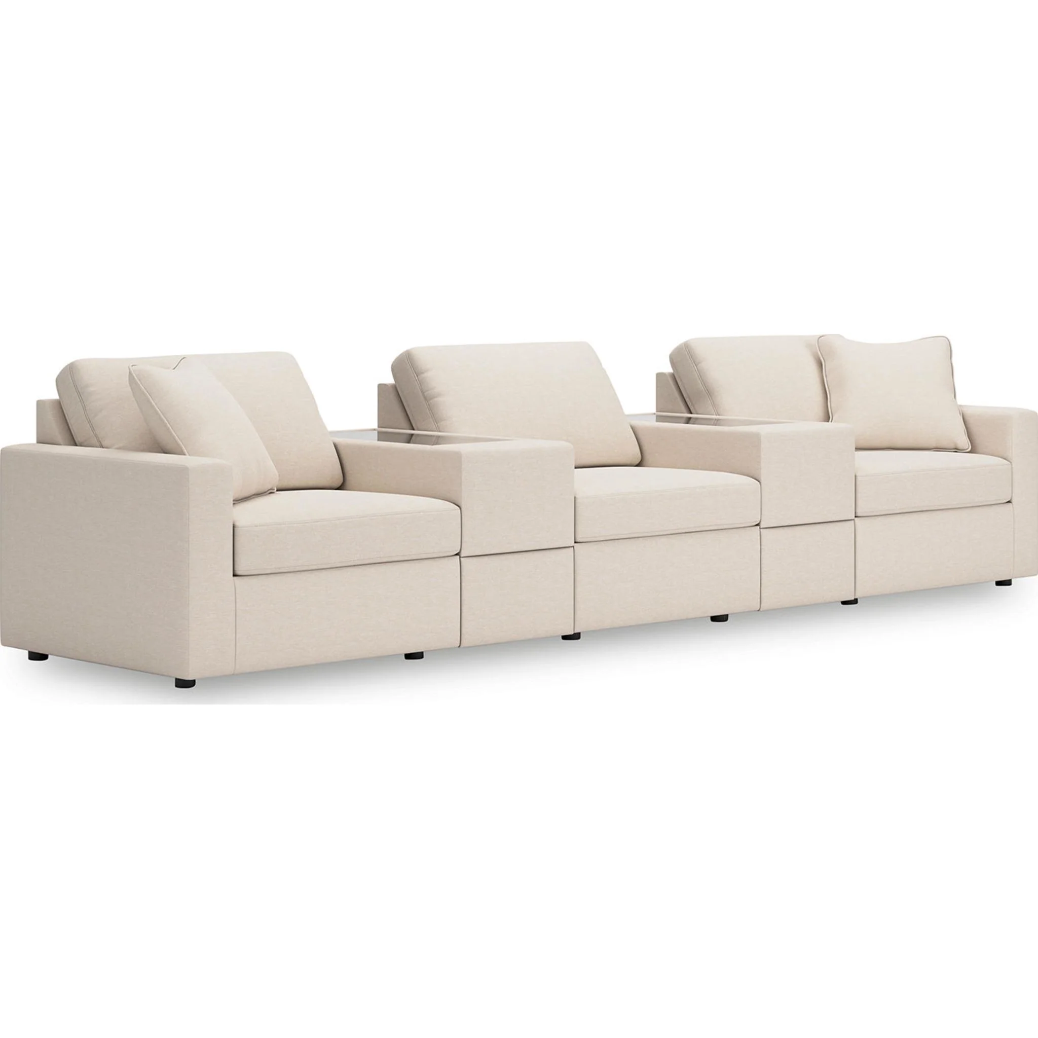 Modmax 5 Piece Modular Sectional with Storage Consoles - Image 25