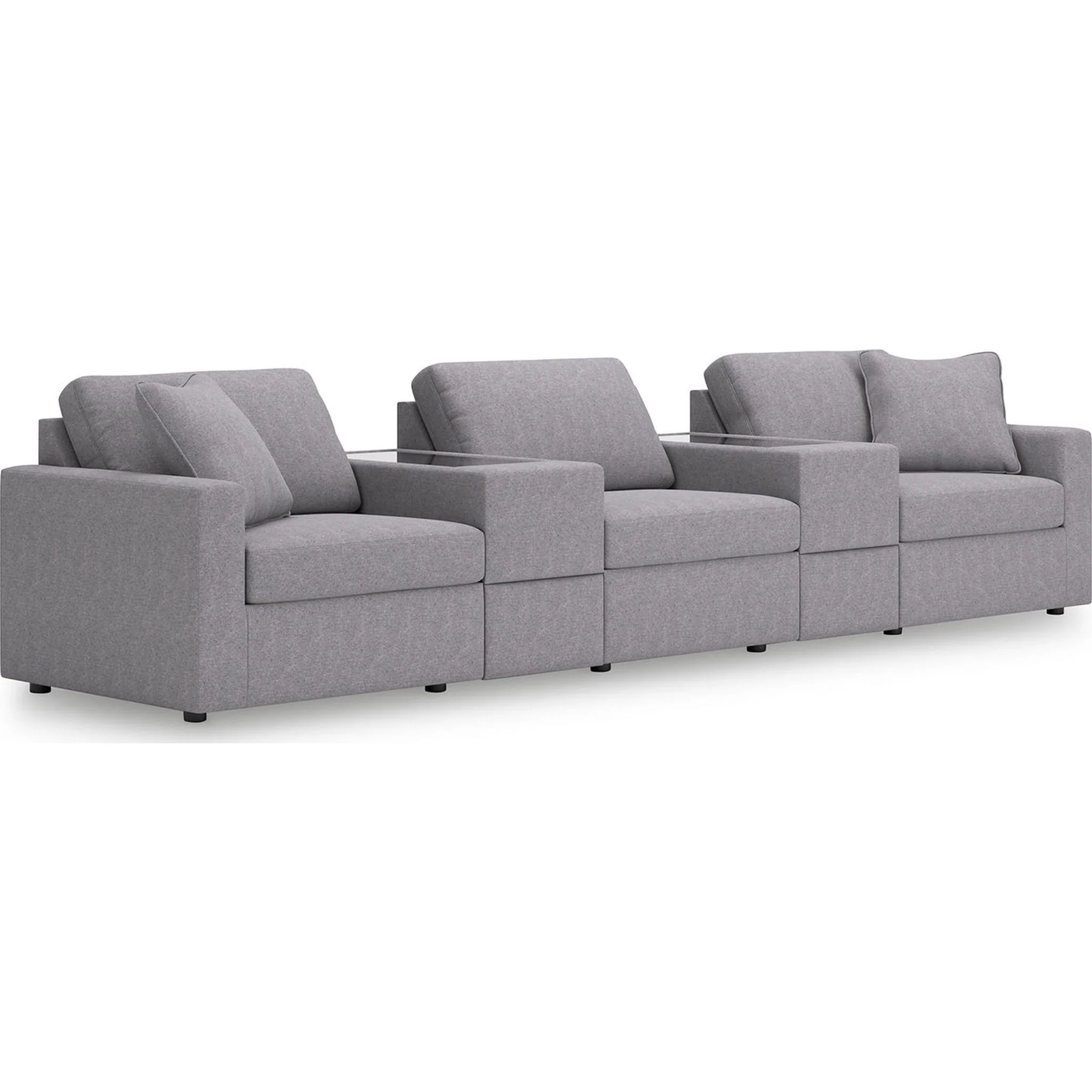 Modmax 5 Piece Modular Sectional with Storage Consoles - Image 7