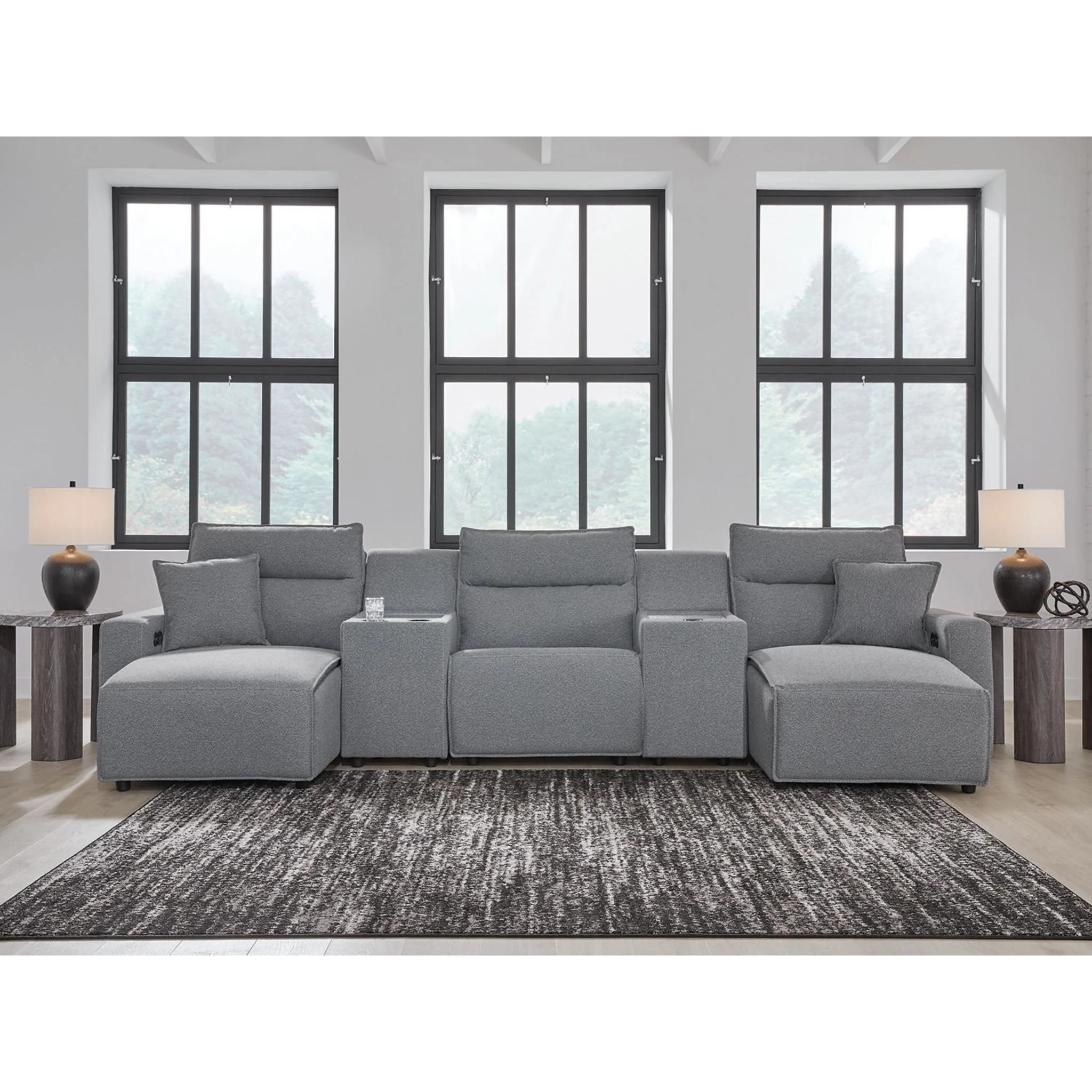 Modmax II 5 Piece Modular Power Reclining Sectional with Dual Chaise - Image 4