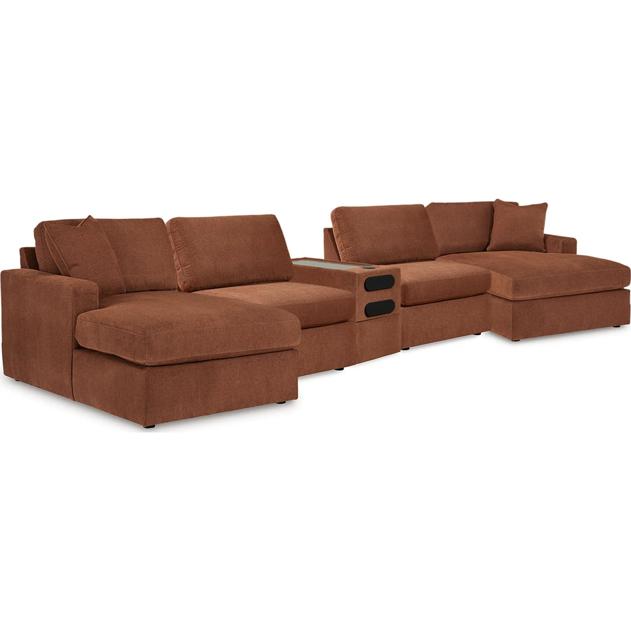 Modmax 5 Piece Modular Sectional with Audio Console - Image 2