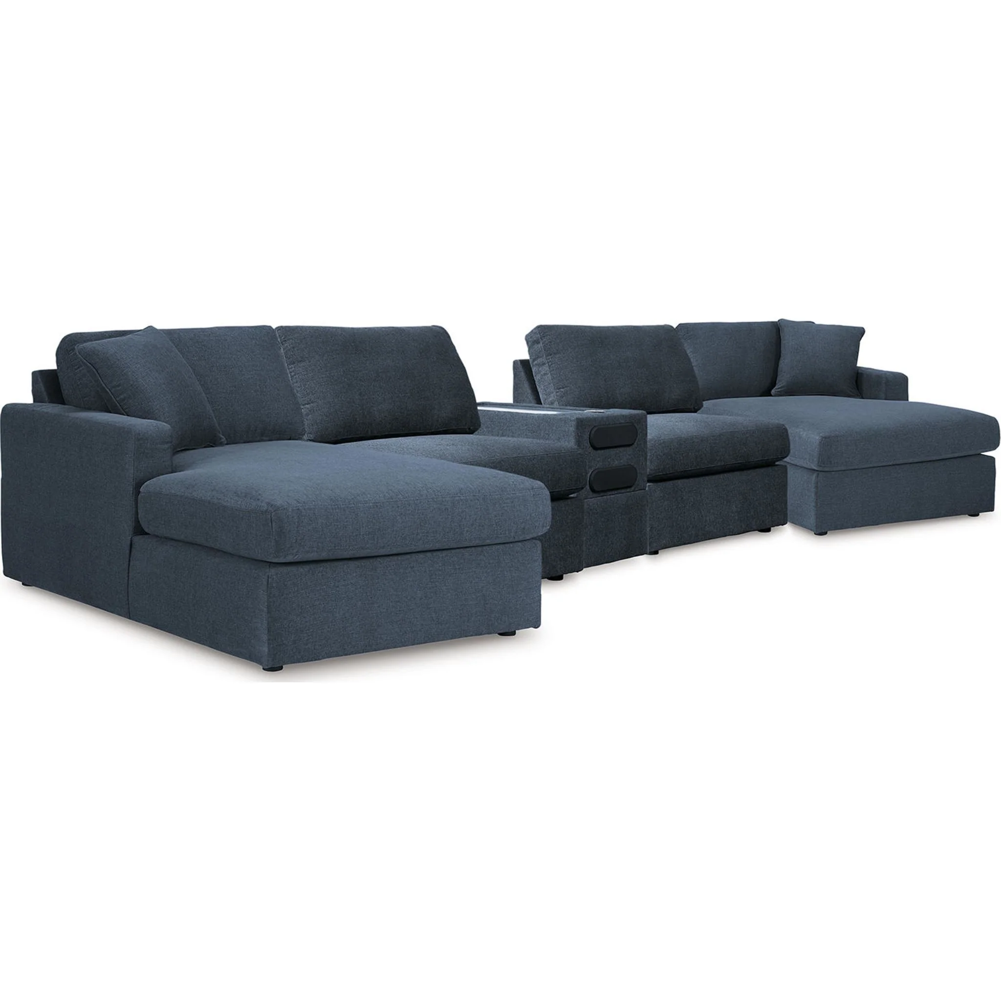 Modmax 5 Piece Modular Sectional with Audio Console - Image 21