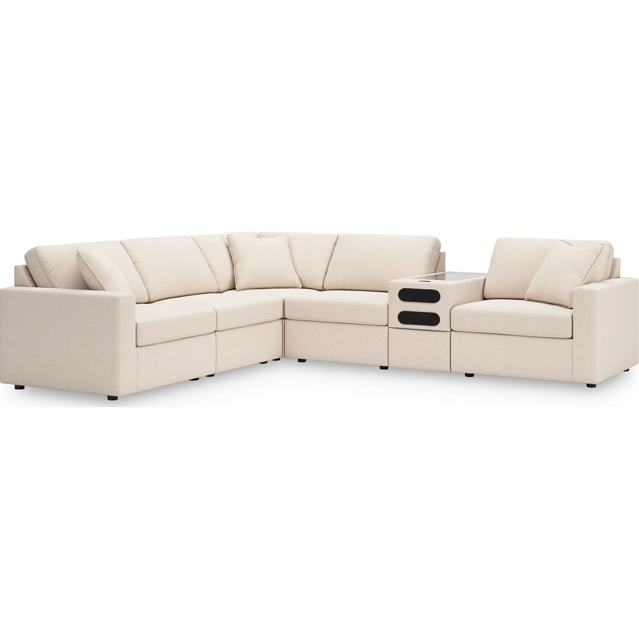 Modmax 6 Piece Modular Sectional with Audio Console - Image 17