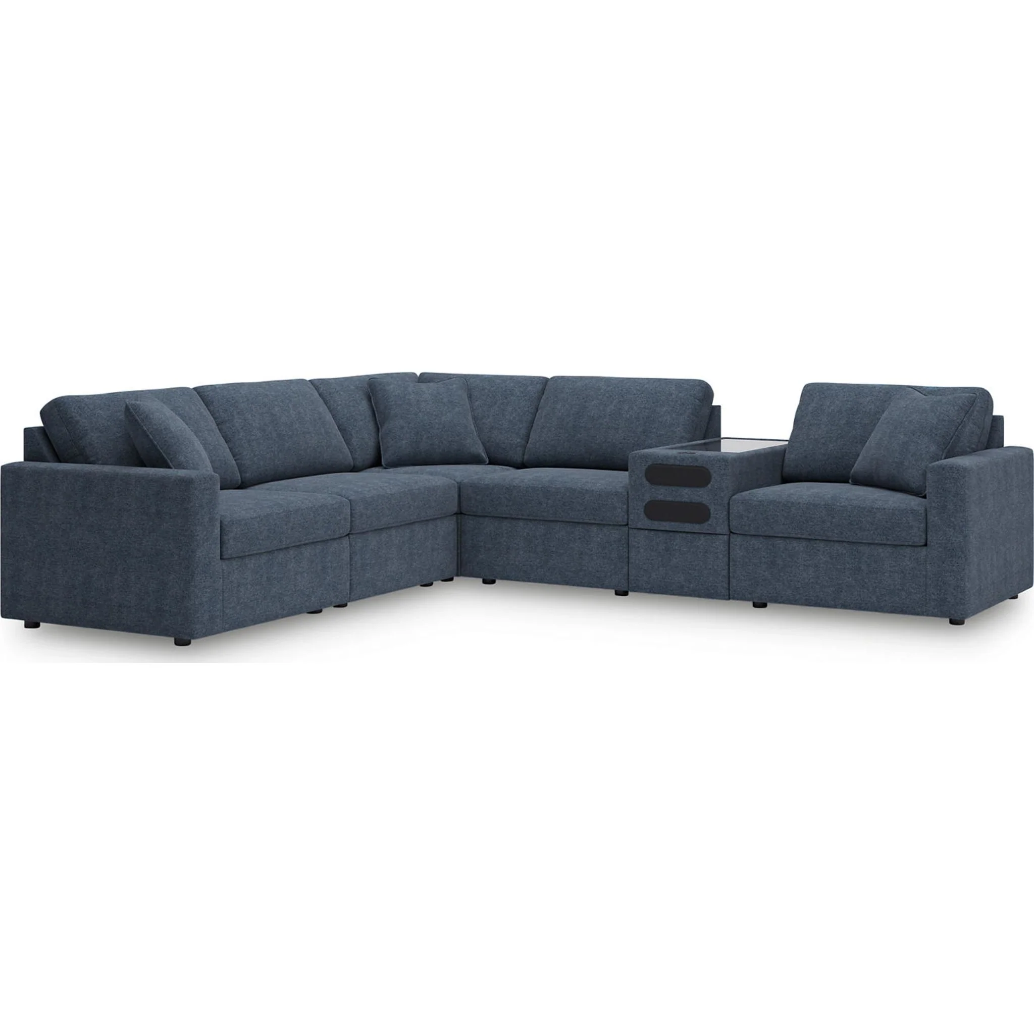 Modmax 6 Piece Modular Sectional with Audio Console - Image 9