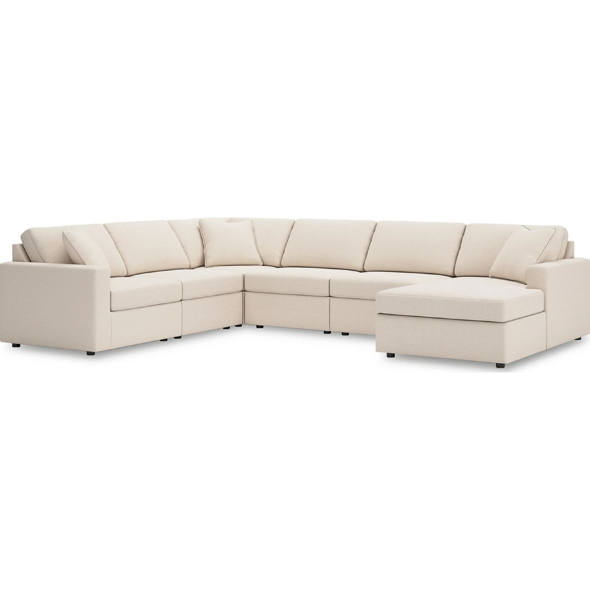 Modmax 6 Piece Modular Sectional with Chaise - Image 36