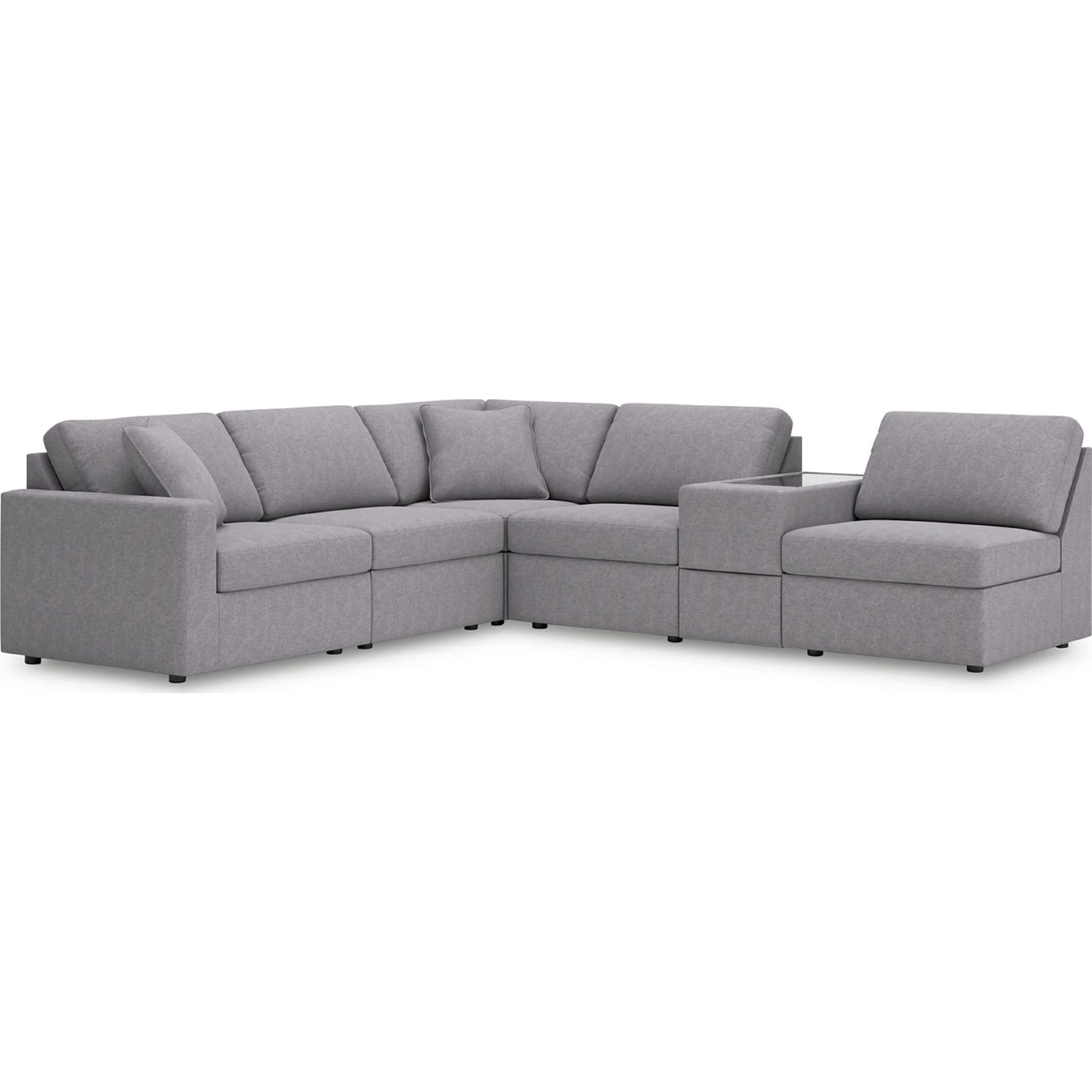 Modmax 6 Piece Modular Sectional with Storage Console - Image 16