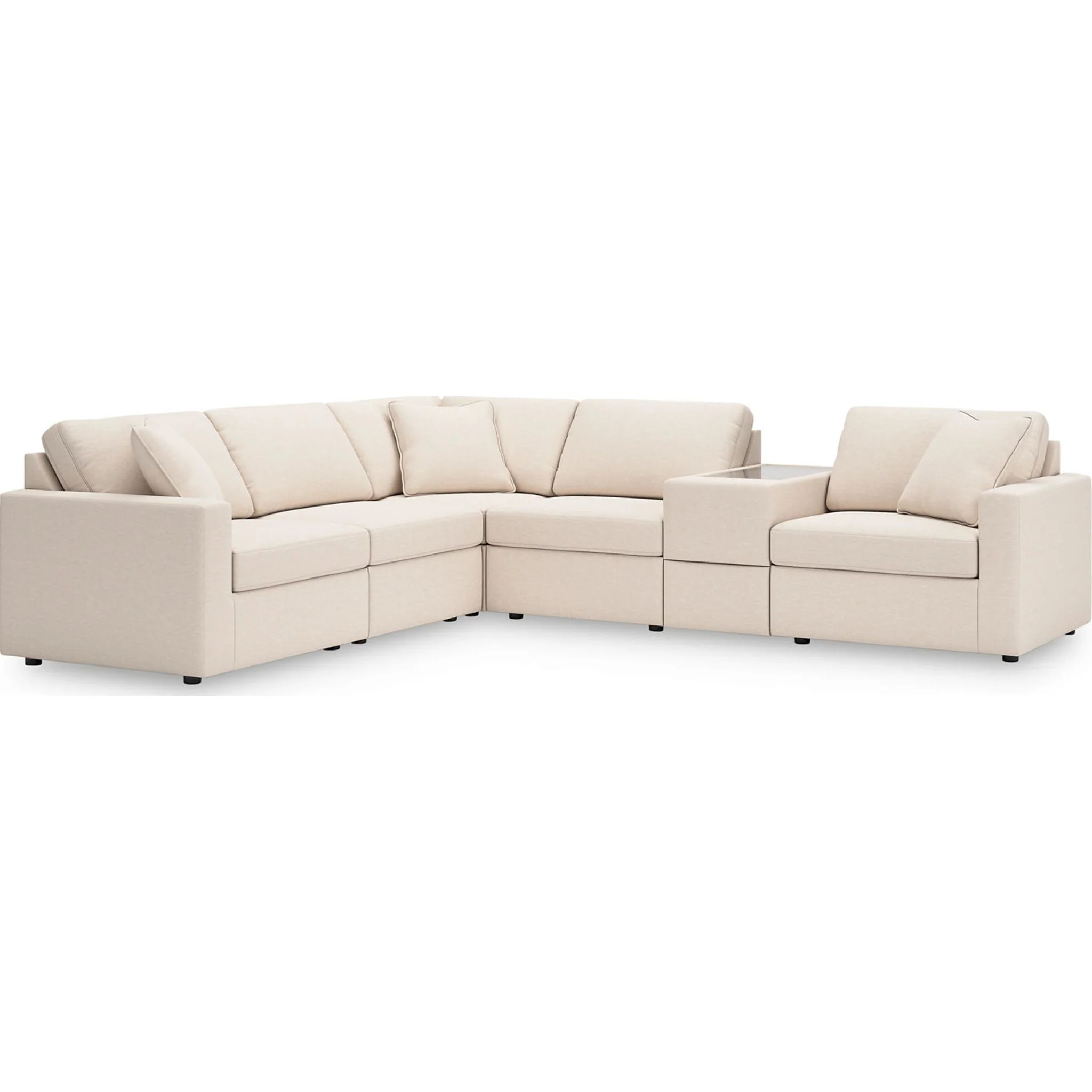 Modmax 6 Piece Modular Sectional with Storage Console - Image 12