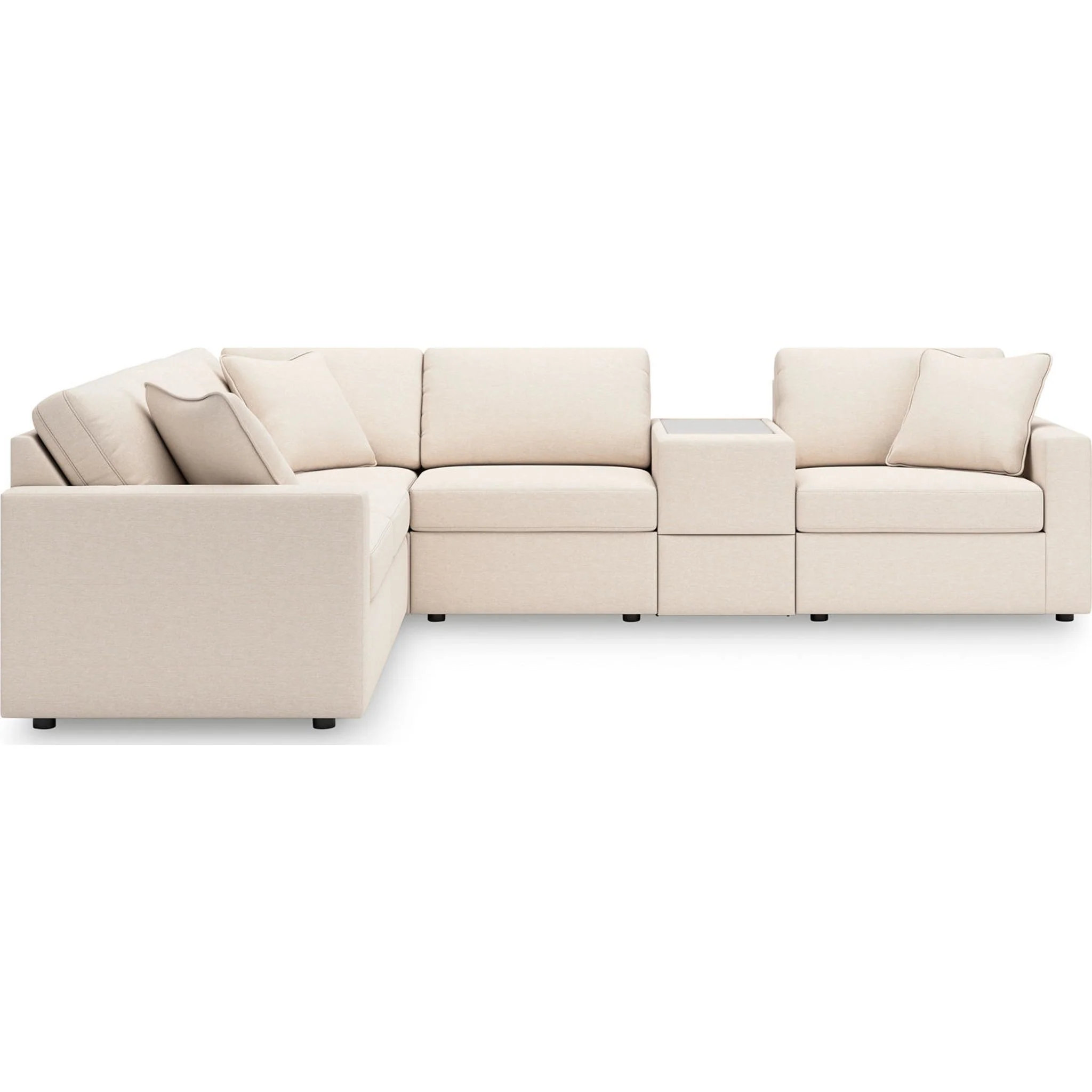 Modmax 6 Piece Modular Sectional with Storage Console - Image 13