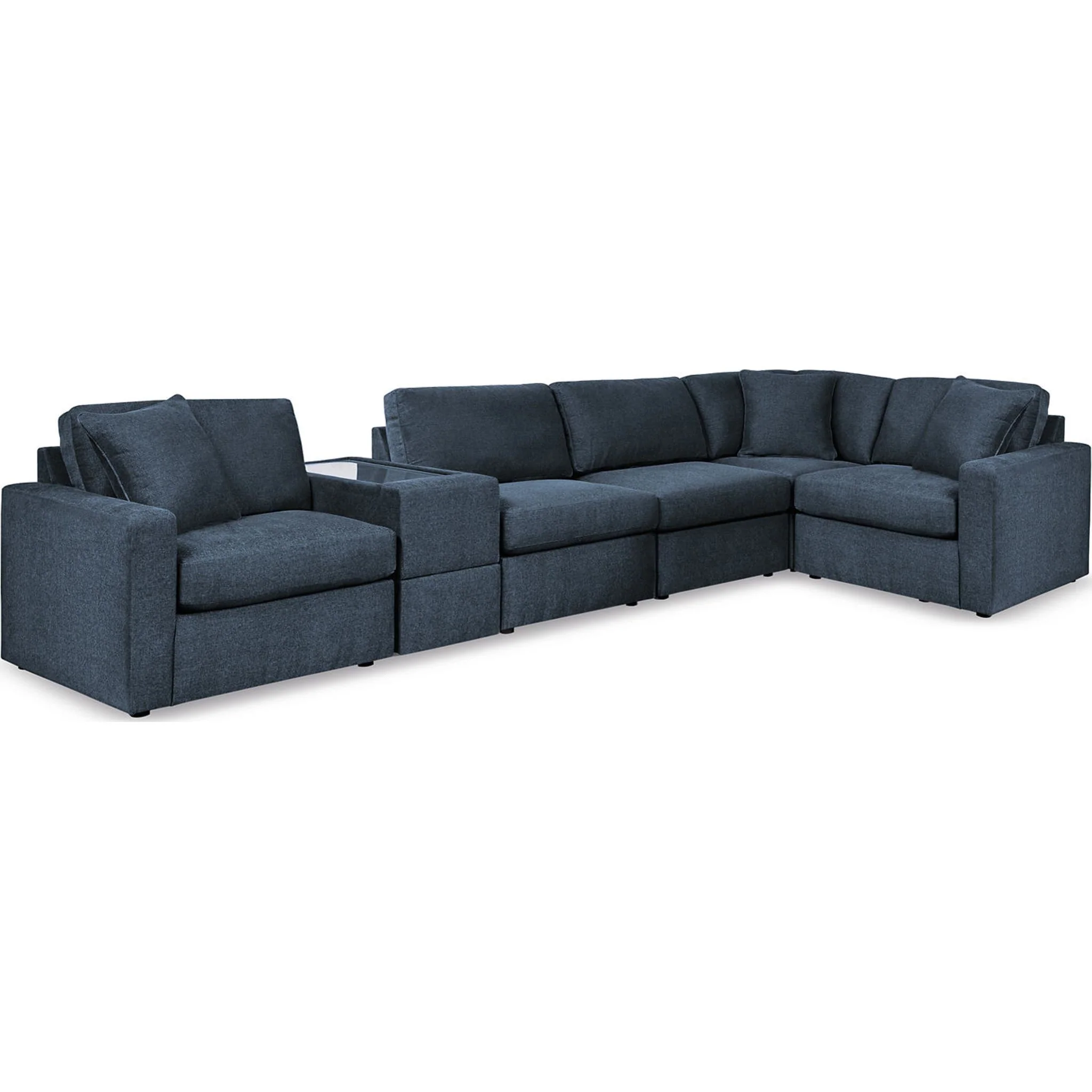 Modmax 6 Piece Modular Sectional with Storage Console - Image 25