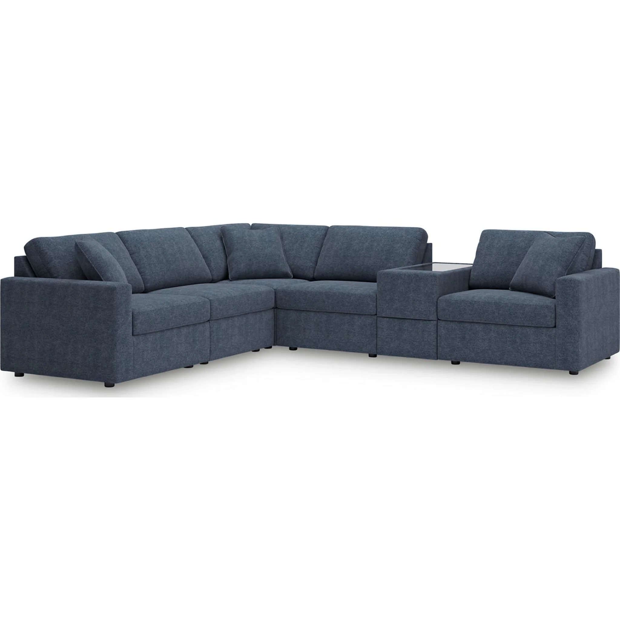 Modmax 6 Piece Modular Sectional with Storage Console - Image 28