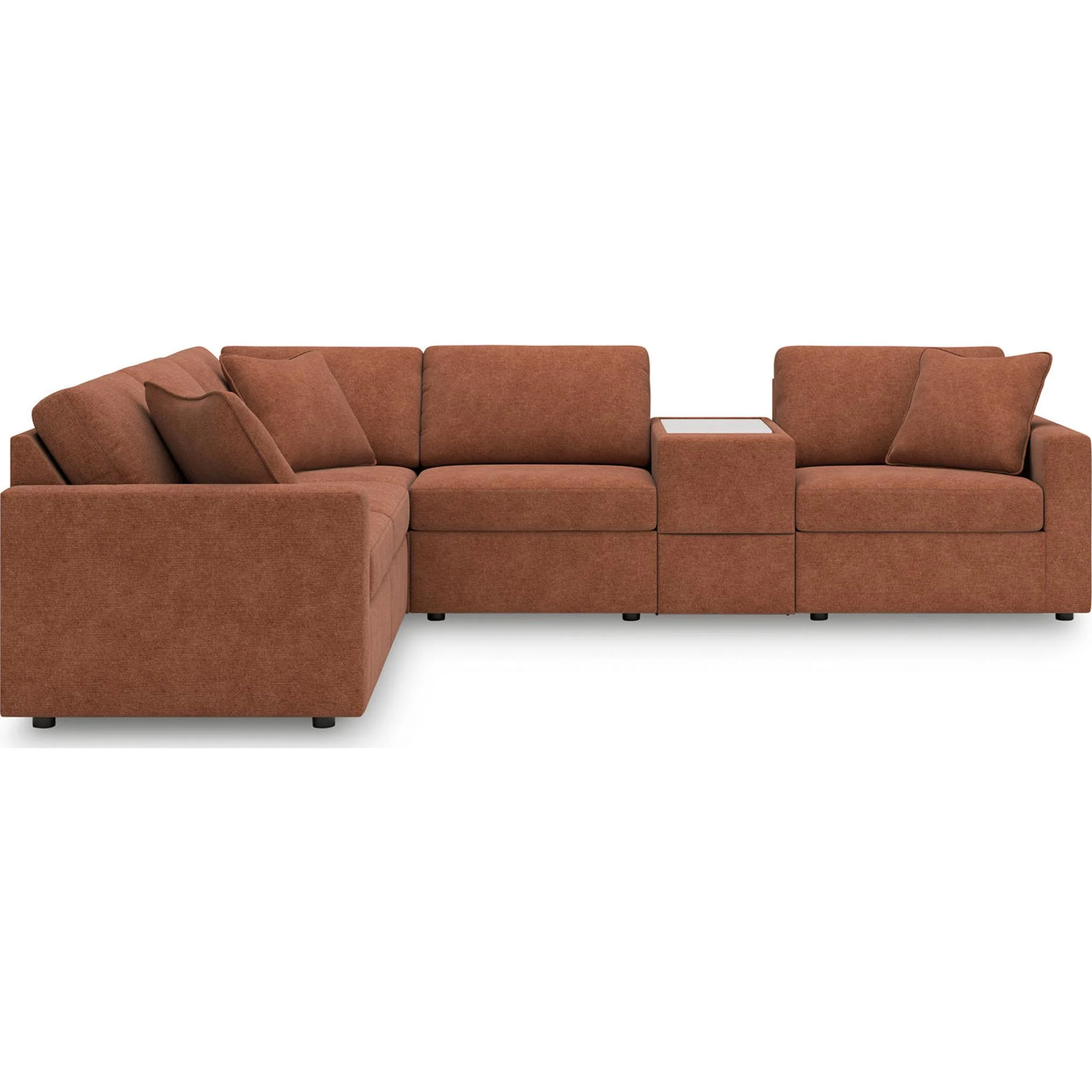 Modmax 6 Piece Modular Sectional with Storage Console - Image 35