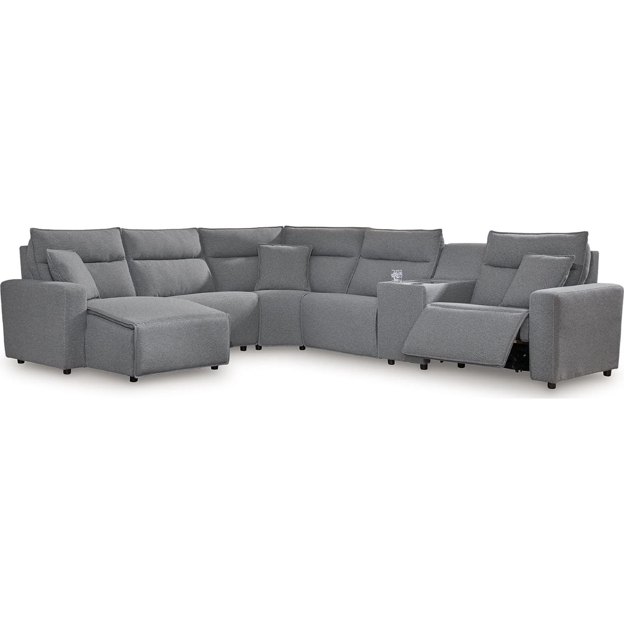 Modmax II 6 Piece Modular Power Reclining Sectional with Chaise - Image 11