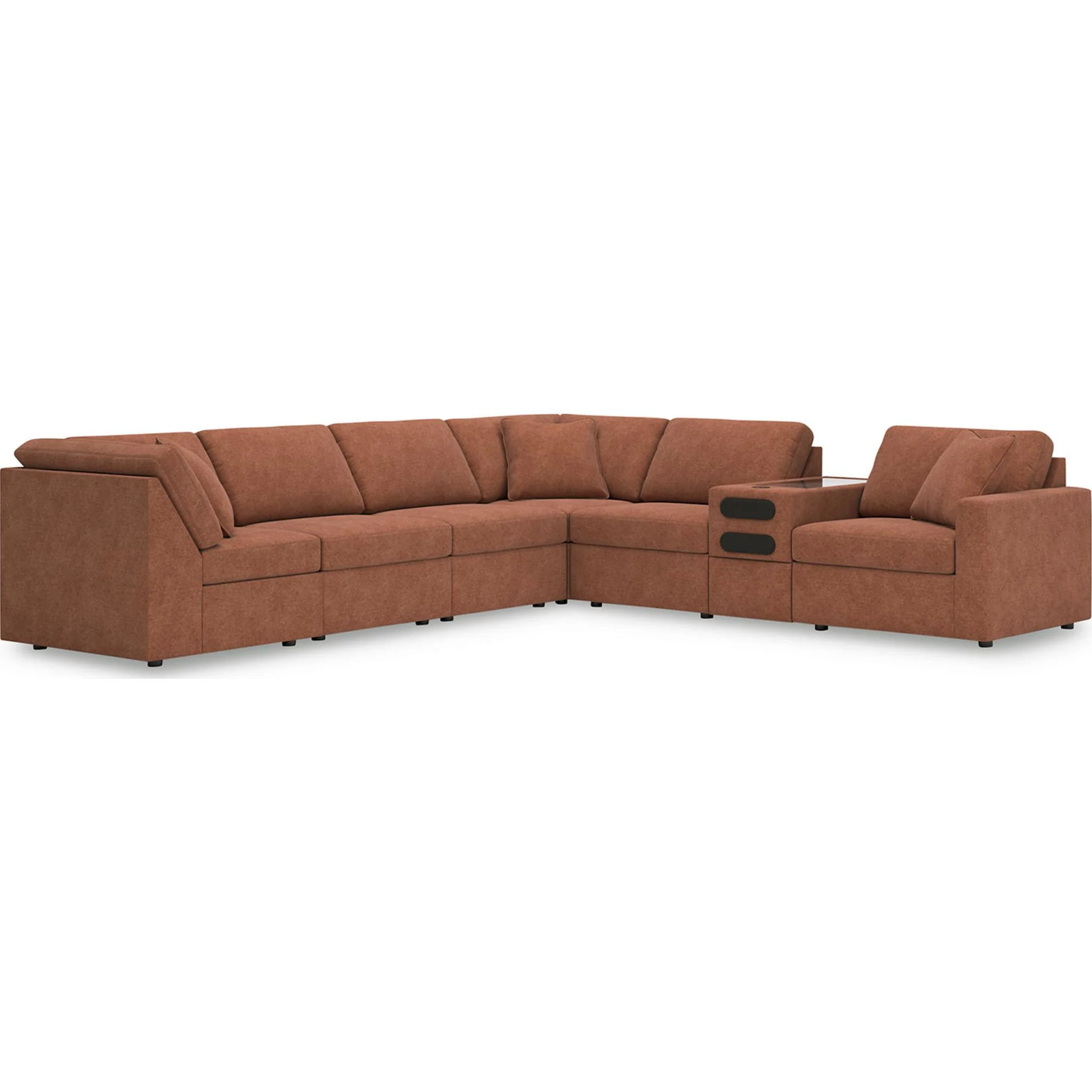 Modmax 7 Piece Modular Sectional with Audio Console - Image 10