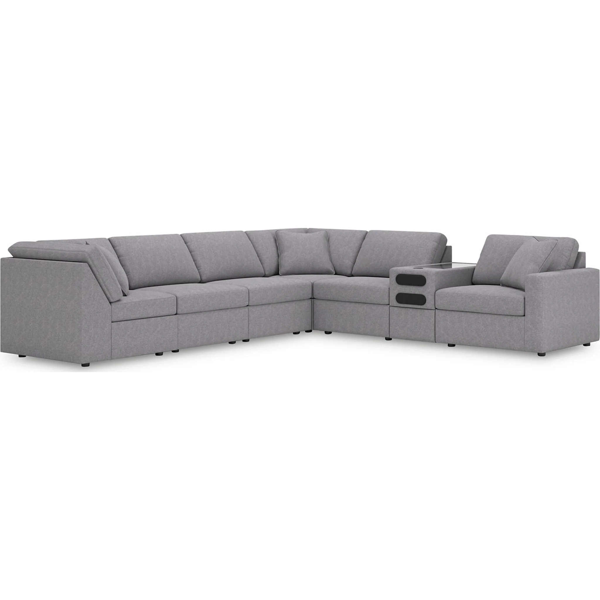 Modmax 7 Piece Modular Sectional with Audio Console - Image 18