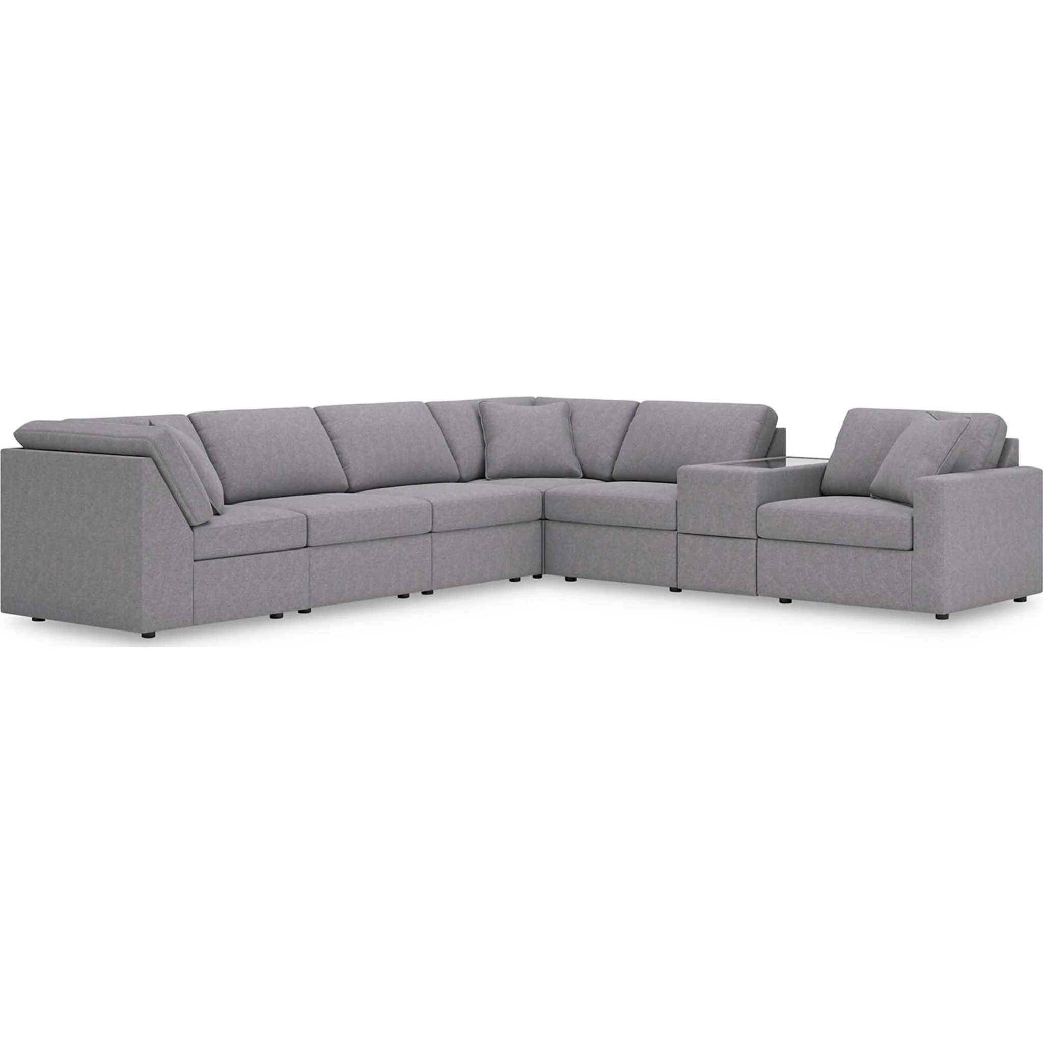 Modmax 7 Piece Modular Sectional with Storage Console - Image 17