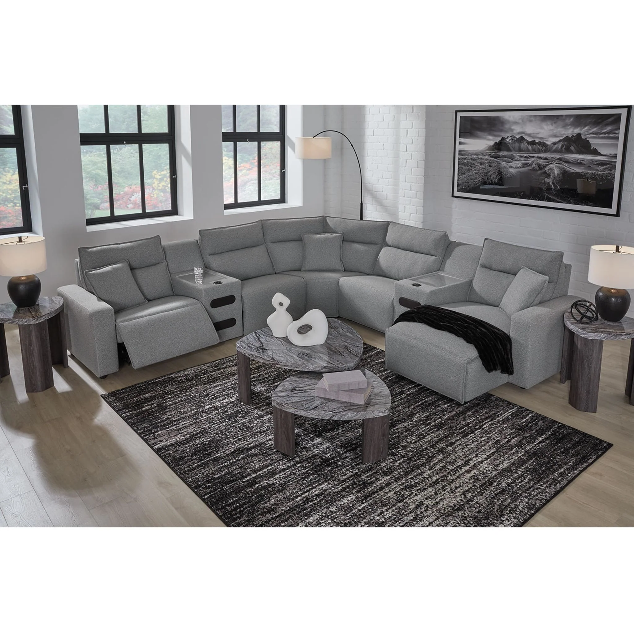 Modmax II 7 Piece Modular Power Reclining Sectional with Chaise - Image 10