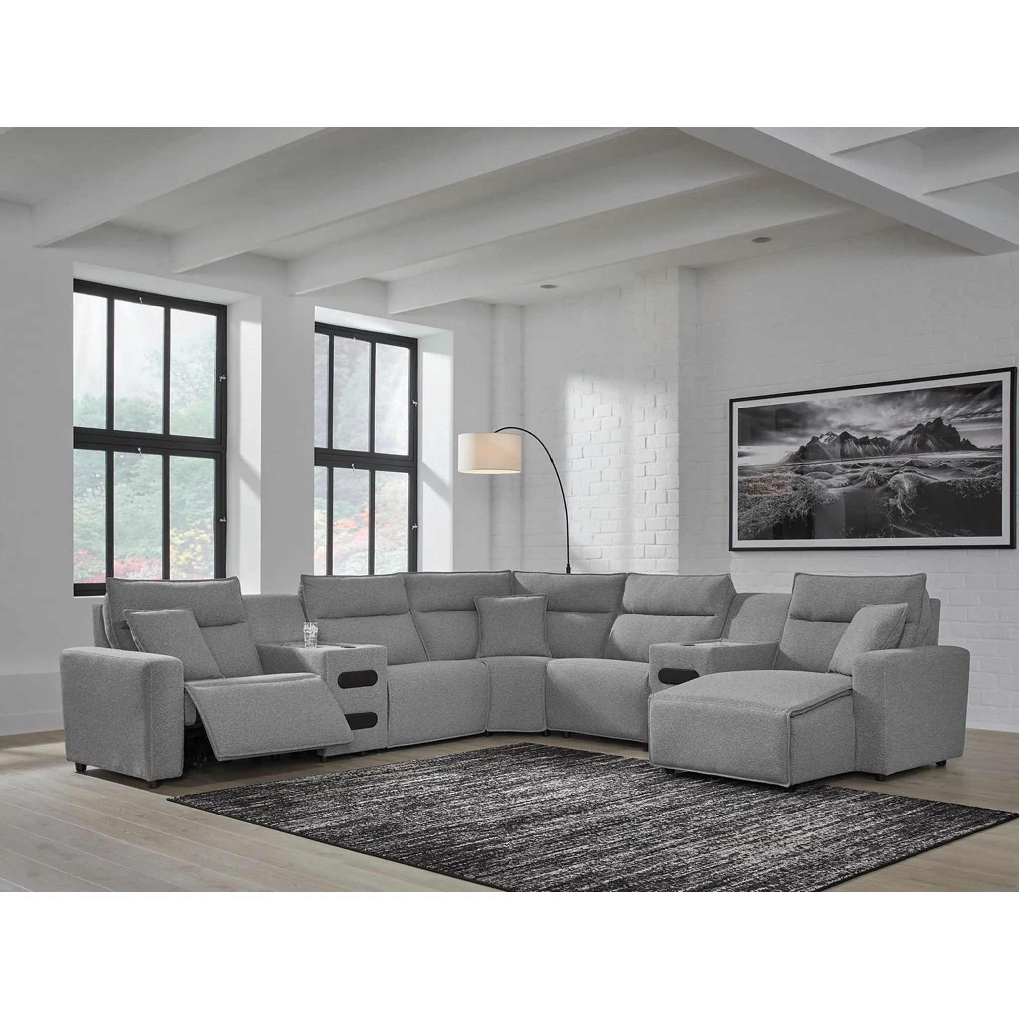 Modmax II 7 Piece Modular Power Reclining Sectional with Chaise - Image 9
