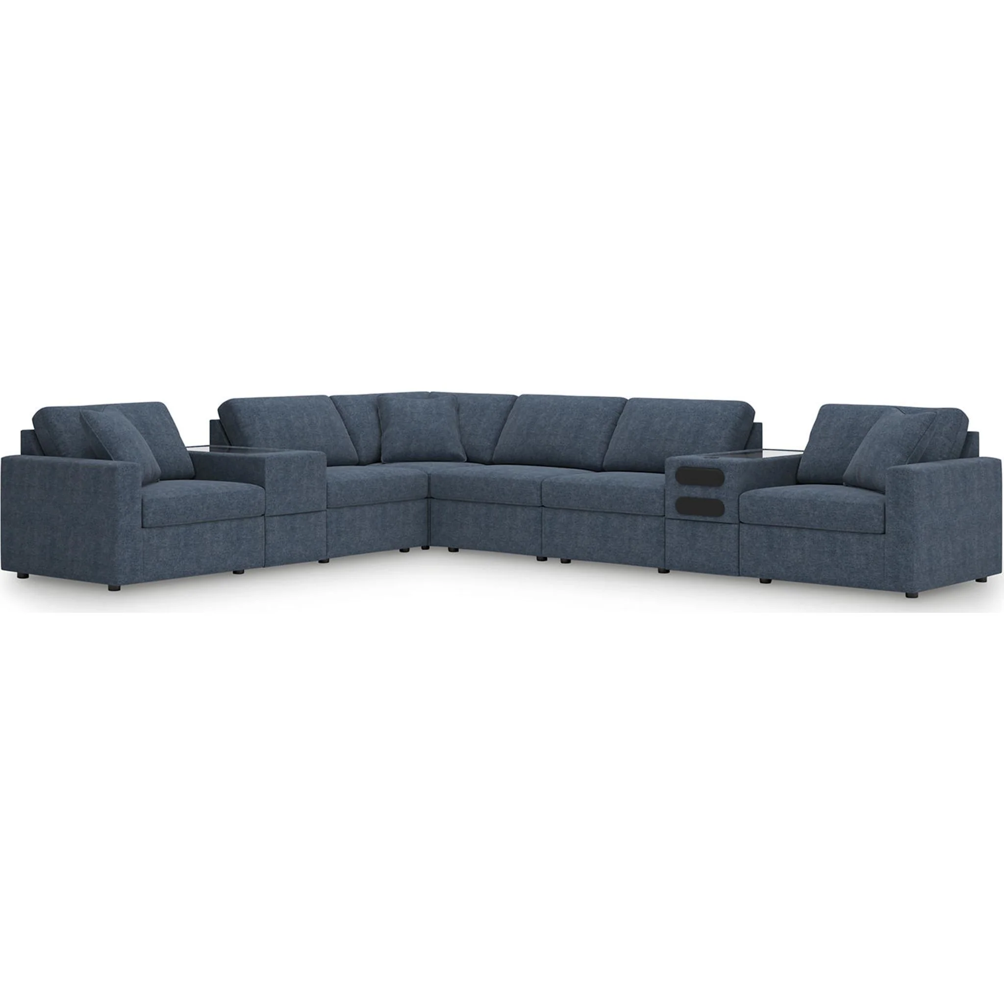 Modmax 8 Piece Modular Sectional with Audio and Storage Consoles - Image 9