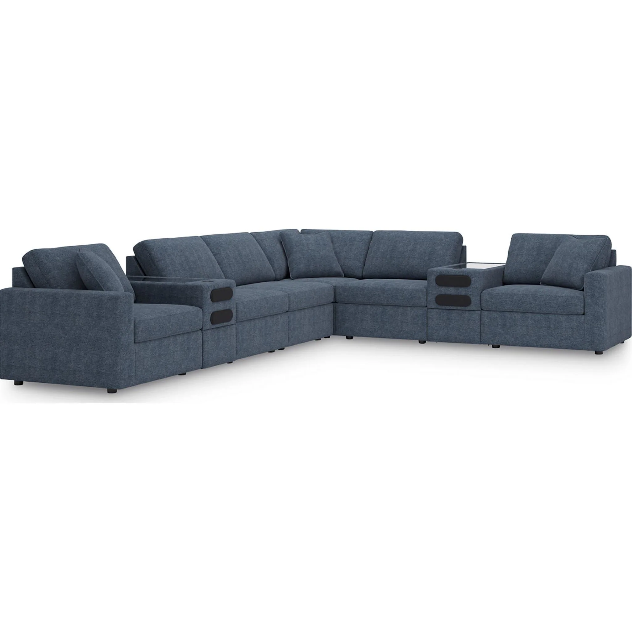 Modmax 8 Piece Modular Sectional with Audio Consoles - Image 12