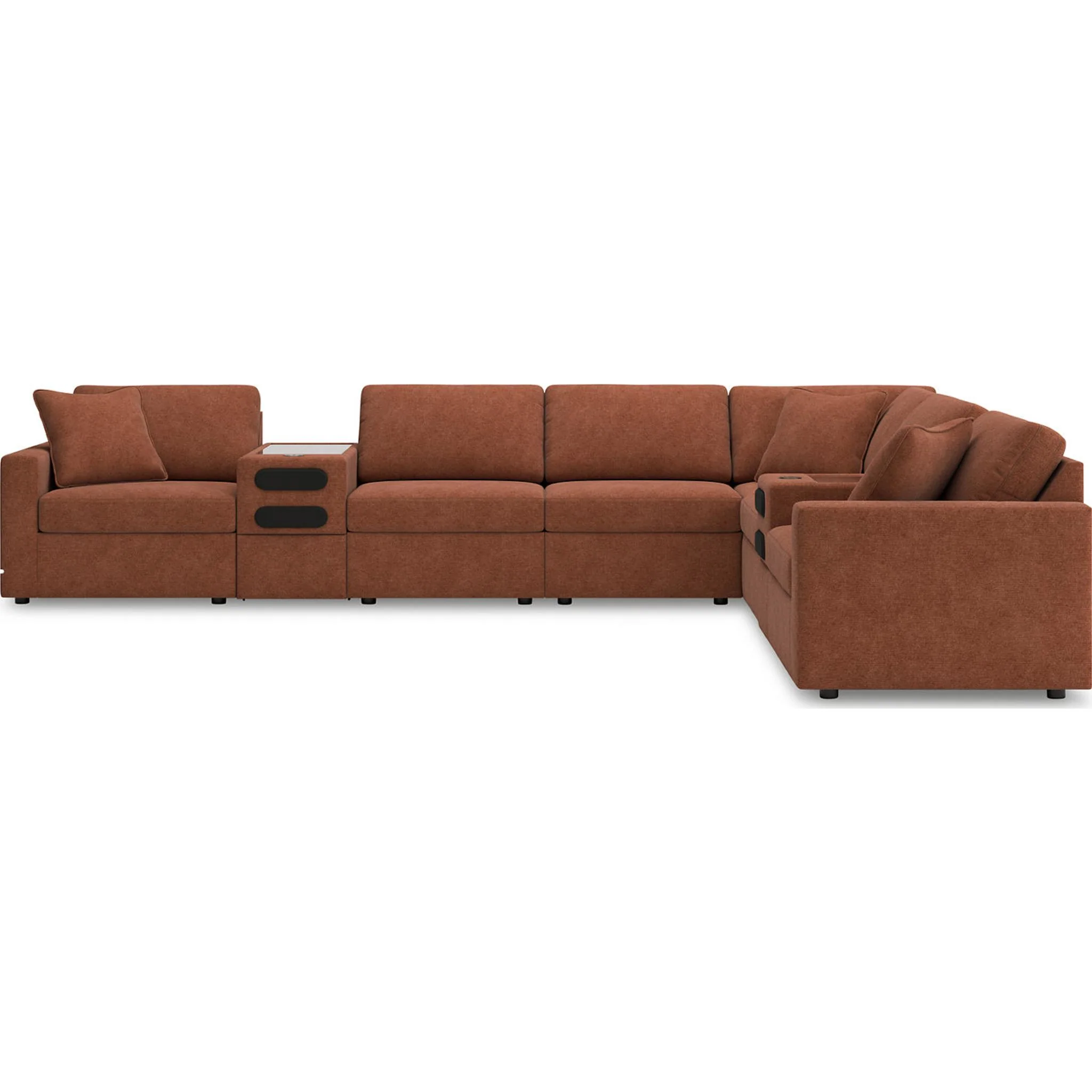 Modmax 8 Piece Modular Sectional with Audio Consoles - Image 30