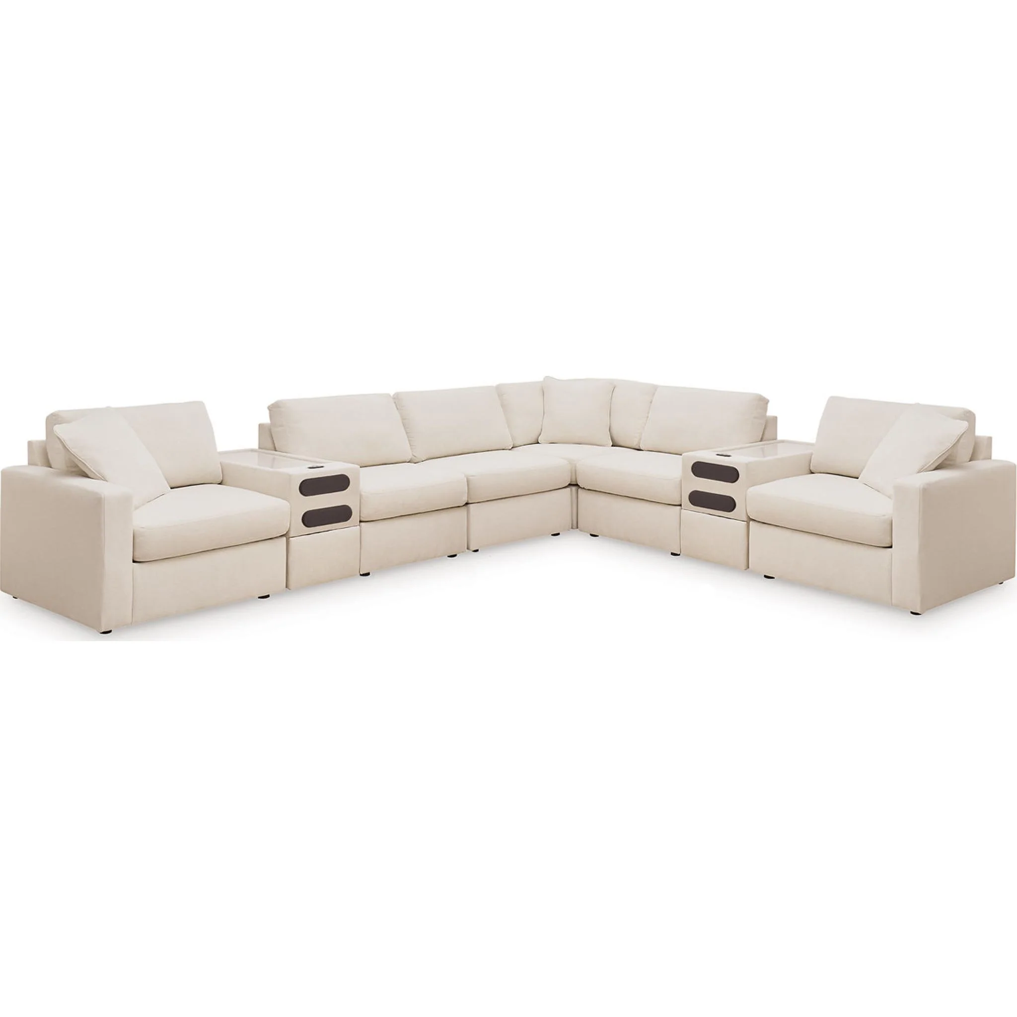 Modmax 8 Piece Modular Sectional with Audio Consoles - Image 37