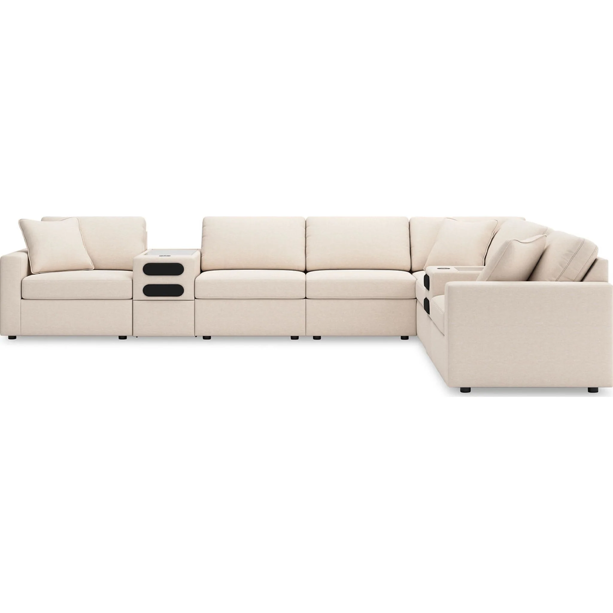 Modmax 8 Piece Modular Sectional with Audio Consoles - Image 46